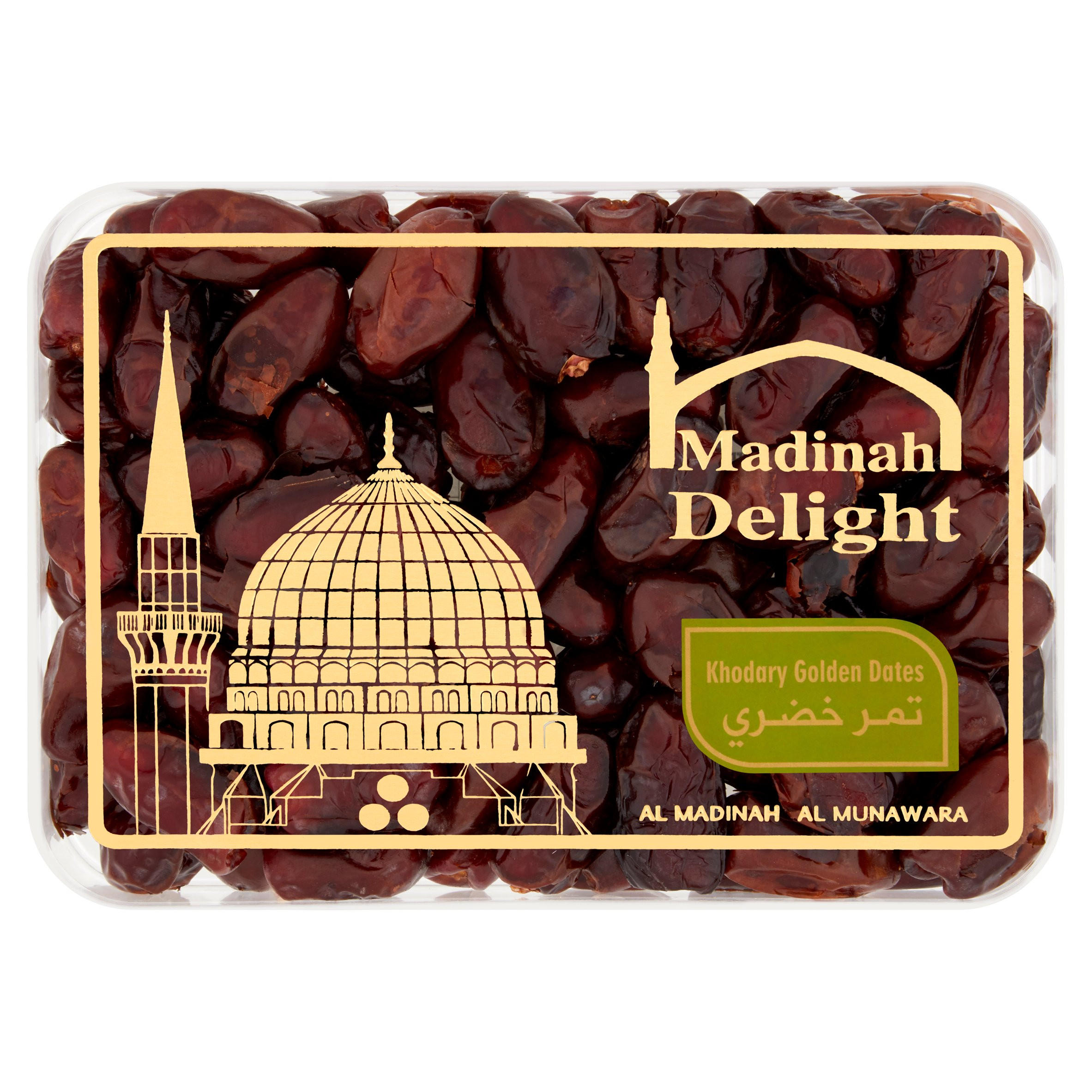 Madinah Delight Khodary Golden Dates 800g Nuts & Snacks Iceland Foods