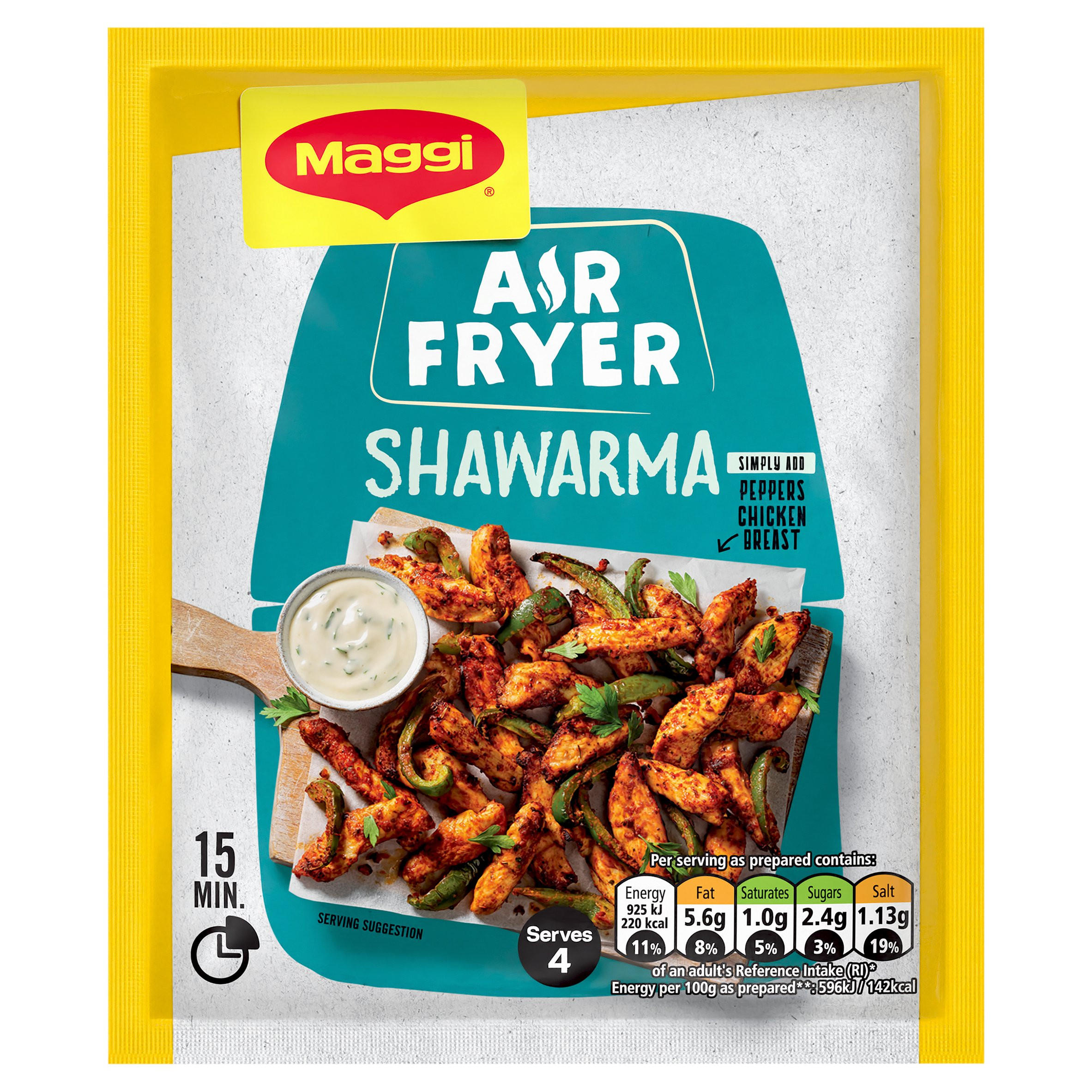 Maggi Air Fryer Shawarma 25g Indian and Curry Sauces Iceland Foods