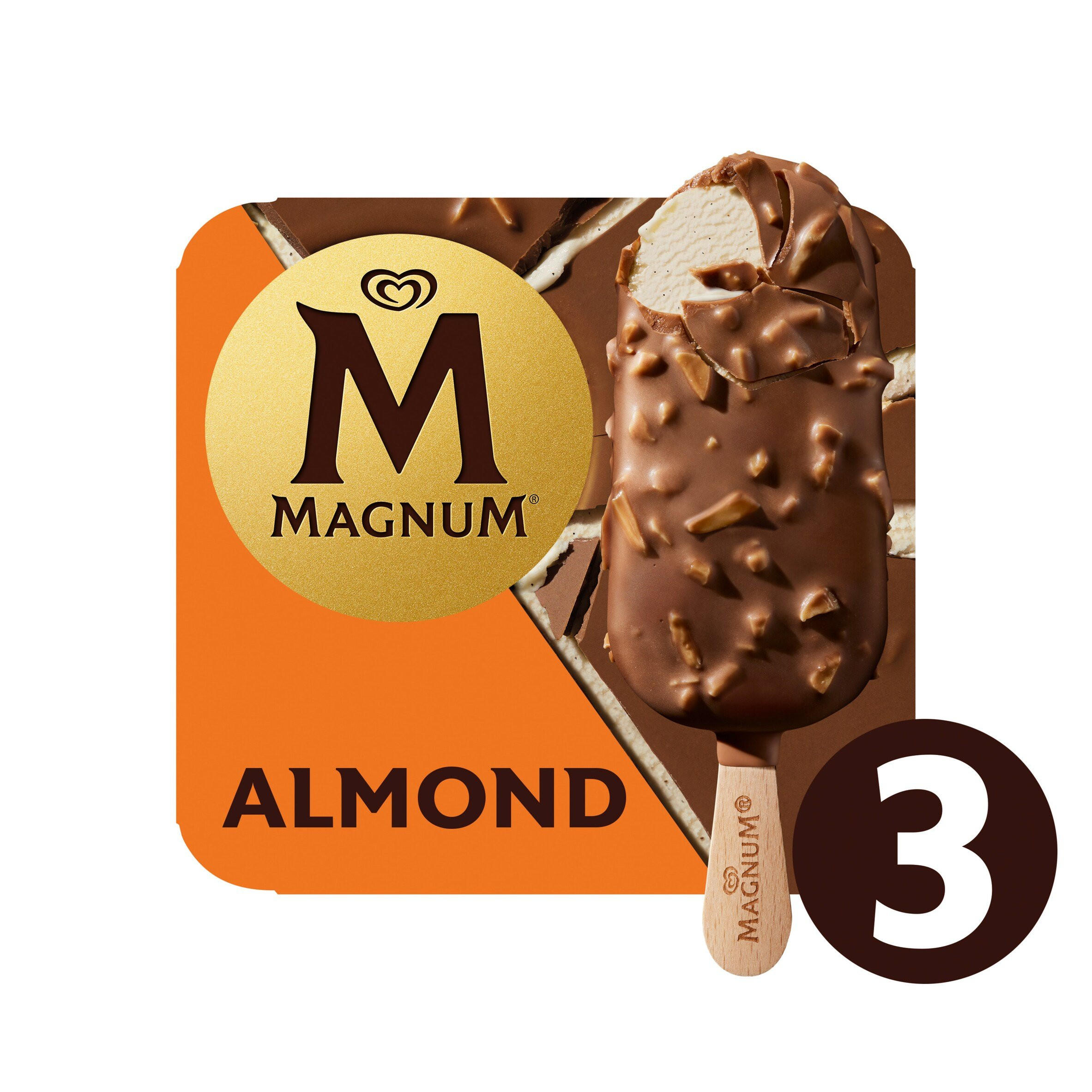 Magnum Almond Ice Cream Sticks 3x100ml 