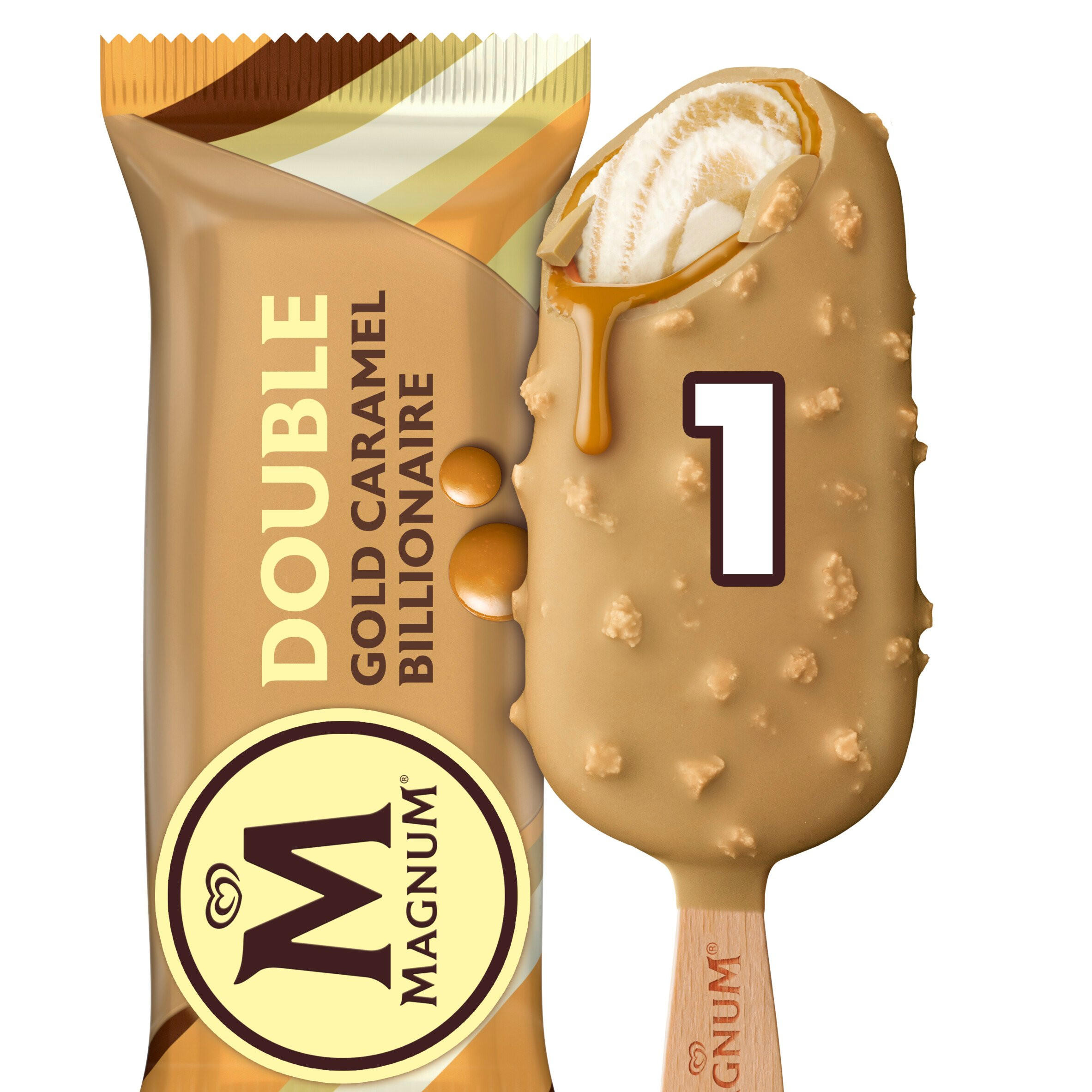 Magnum Gold Caramel Billionaire Ice Cream Lolly 85 Ml 