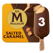 Magnum Ice Cream Sticks Salted Caramel 3 X 100 Ml Ice Cream Cones 