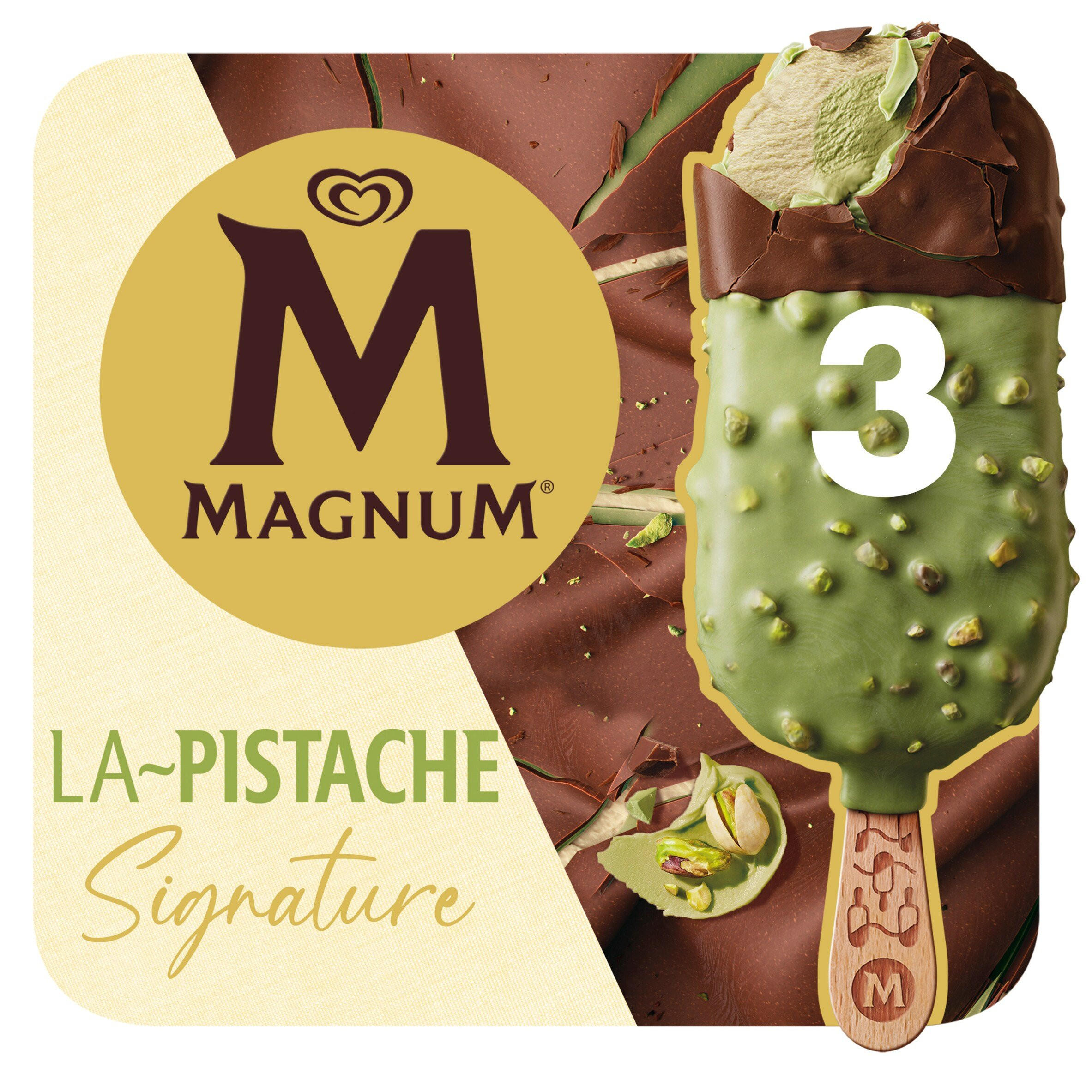 Magnum Signature Pistachio Ice Cream Sticks 3x 90 ml