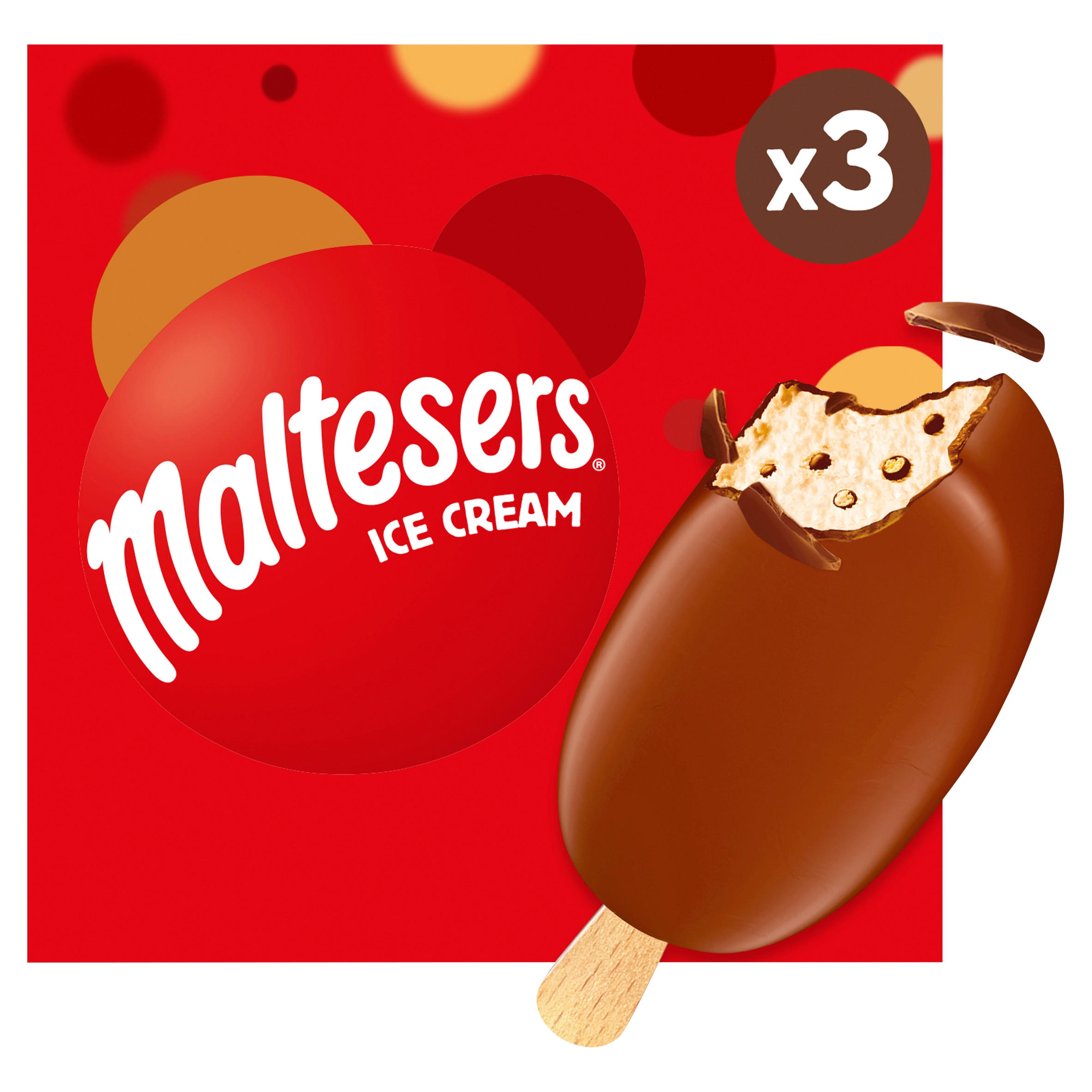 Maltesers Ice Cream 3 x 90ml  Ice Cream Cones, Sticks & Bars
