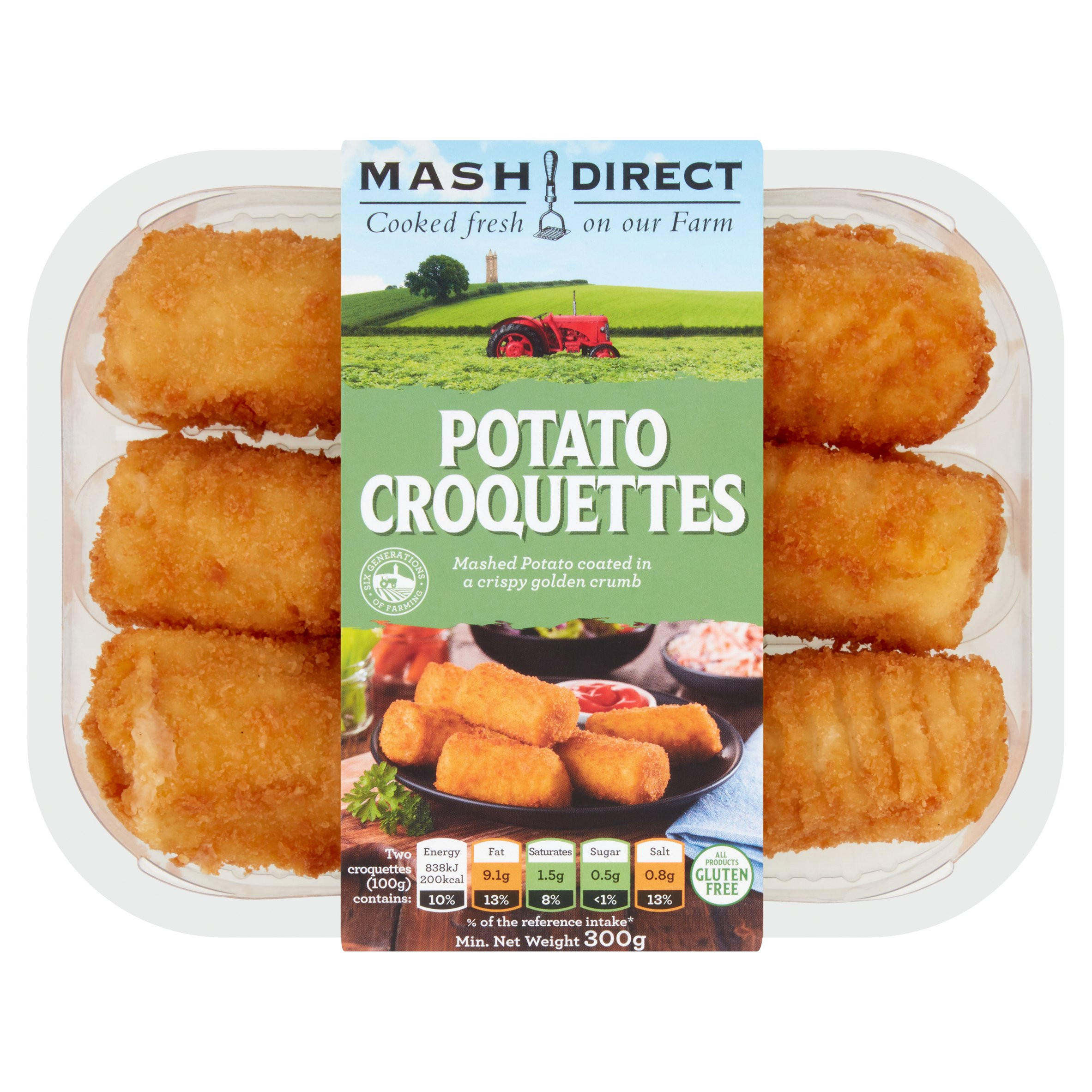 Mash Direct Potato Croquettes 300g Fresh Vegetables Iceland Foods