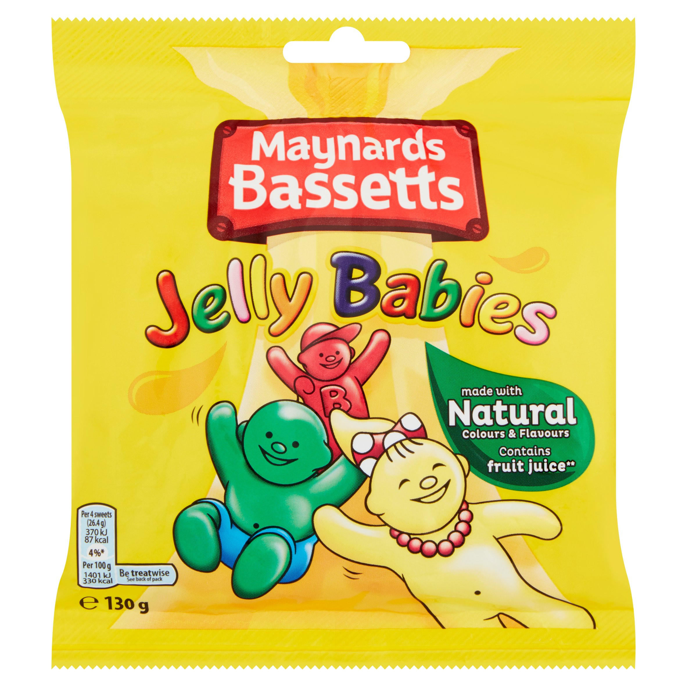 Maynards Bassetts Jelly Babies Sweets Bag 130g | Sharing Bags & Tubs ...