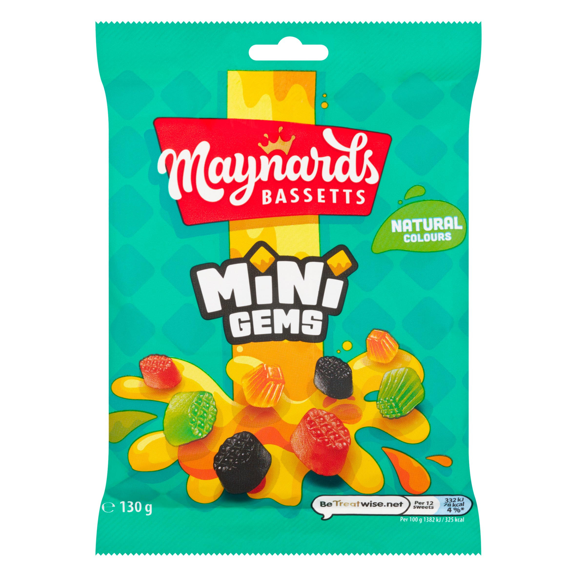 Maynards Bassetts Mini Gems 130g Sharing Bags And Tubs Iceland Foods