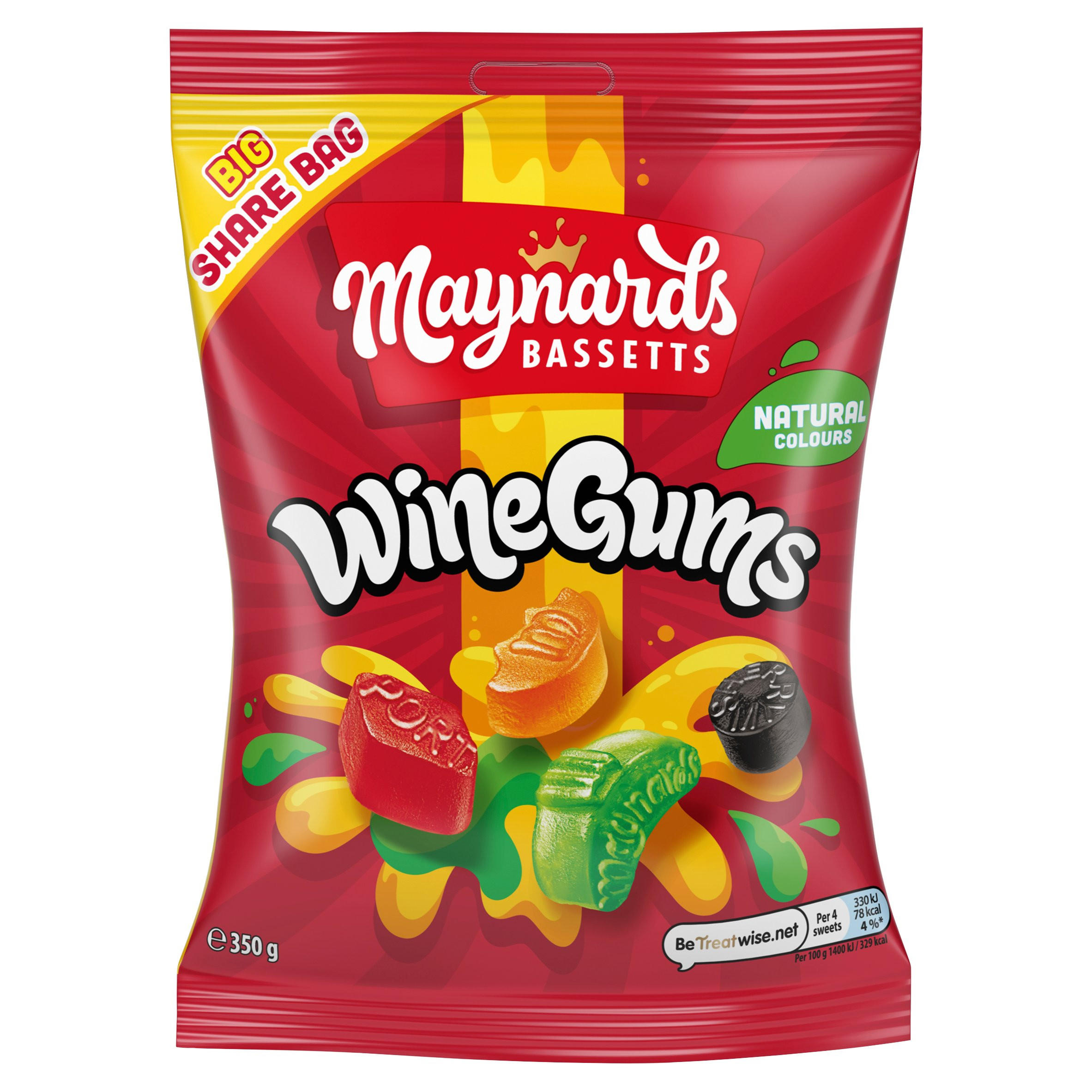 Maynards Bassetts Wine Gums Big Share Bag 350g Sweets Iceland Foods