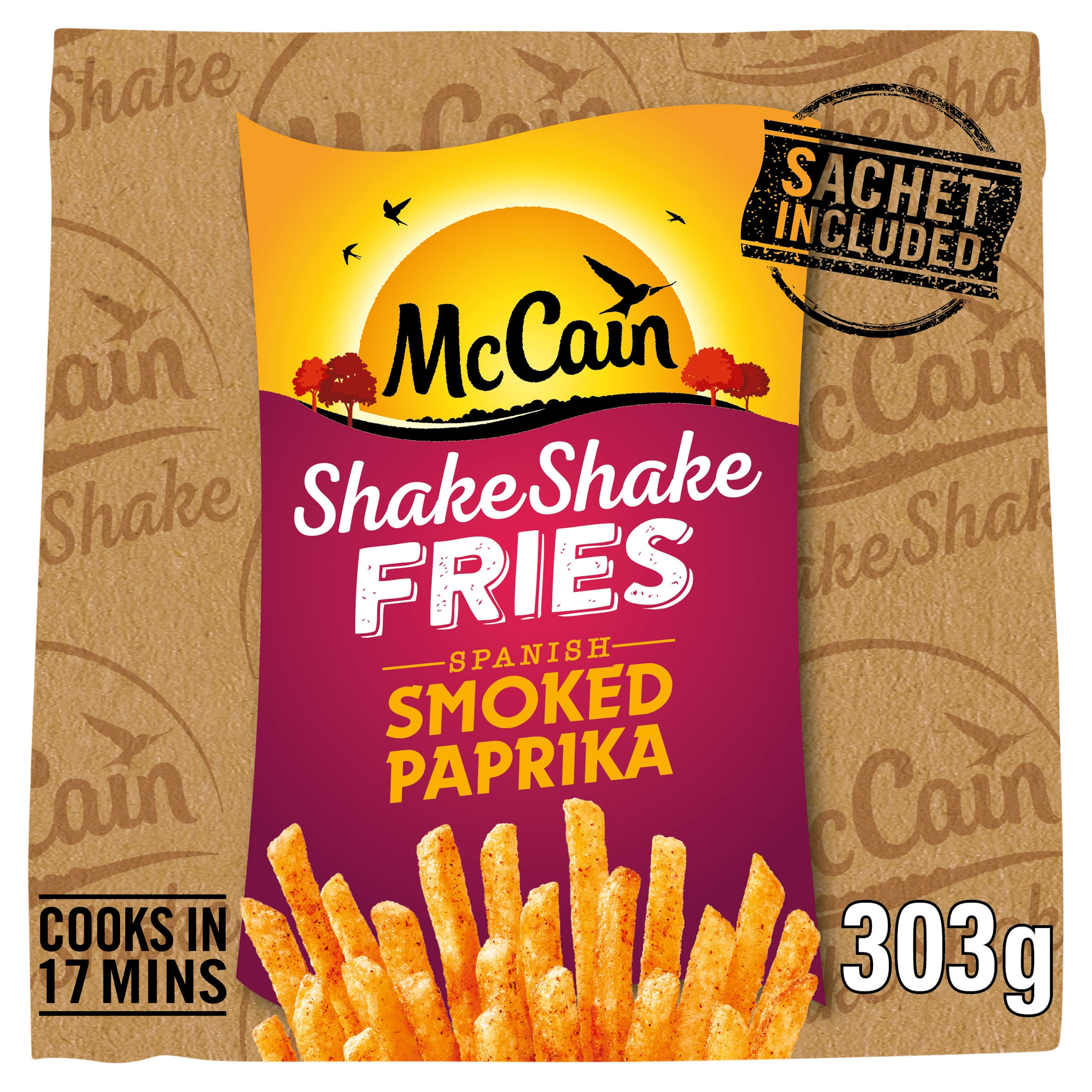 McCain Shake Shake Fries Spanish Smoked Paprika 303g Fresh Vegetables