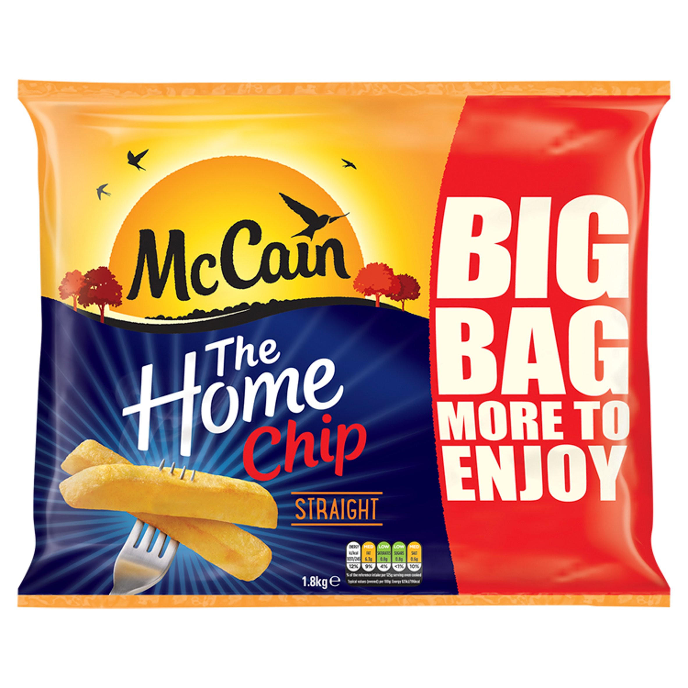 Mccain The Home Chip Straight Kg Iceland Foods