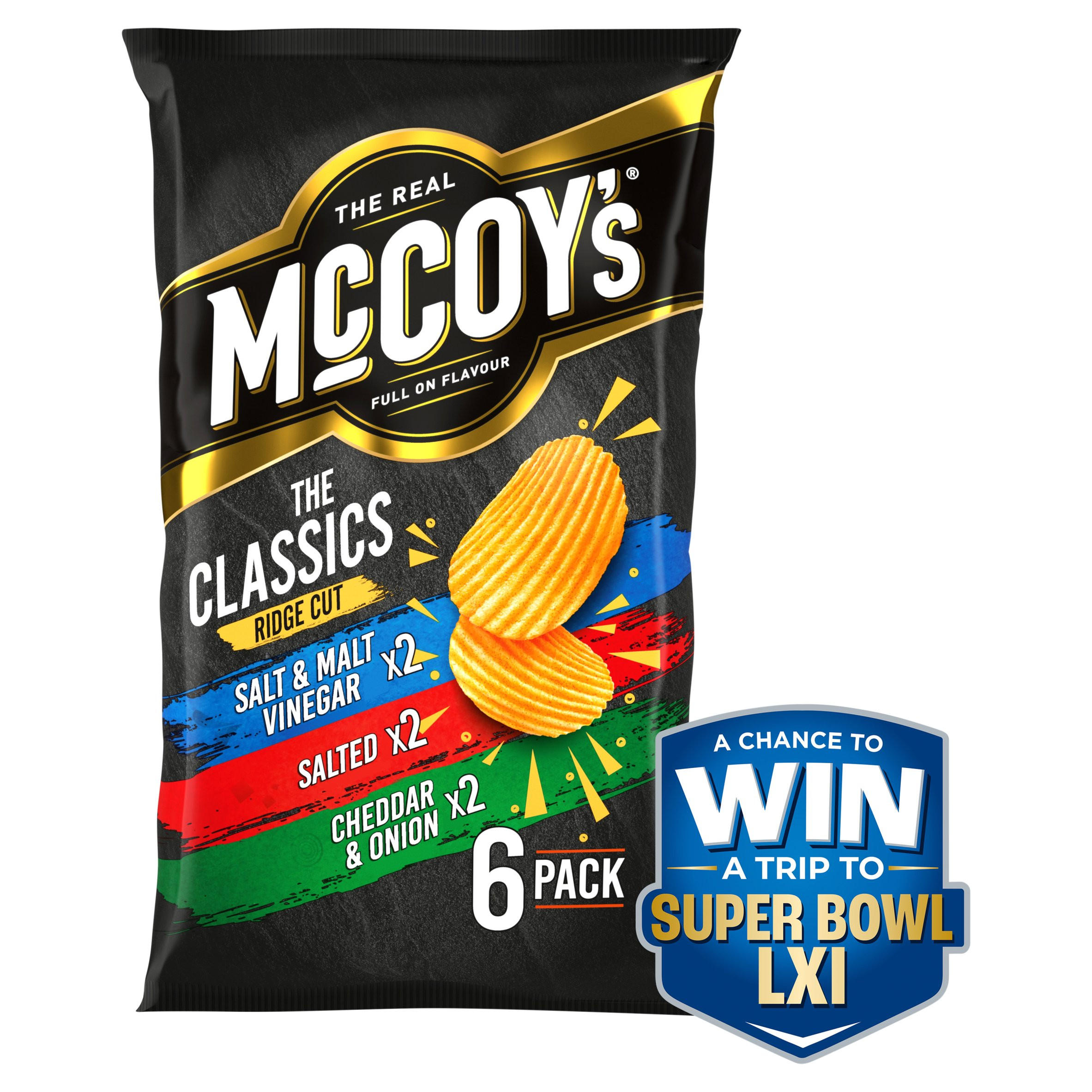 McCoy's Classic Variety Multipack Crisps 6x25g