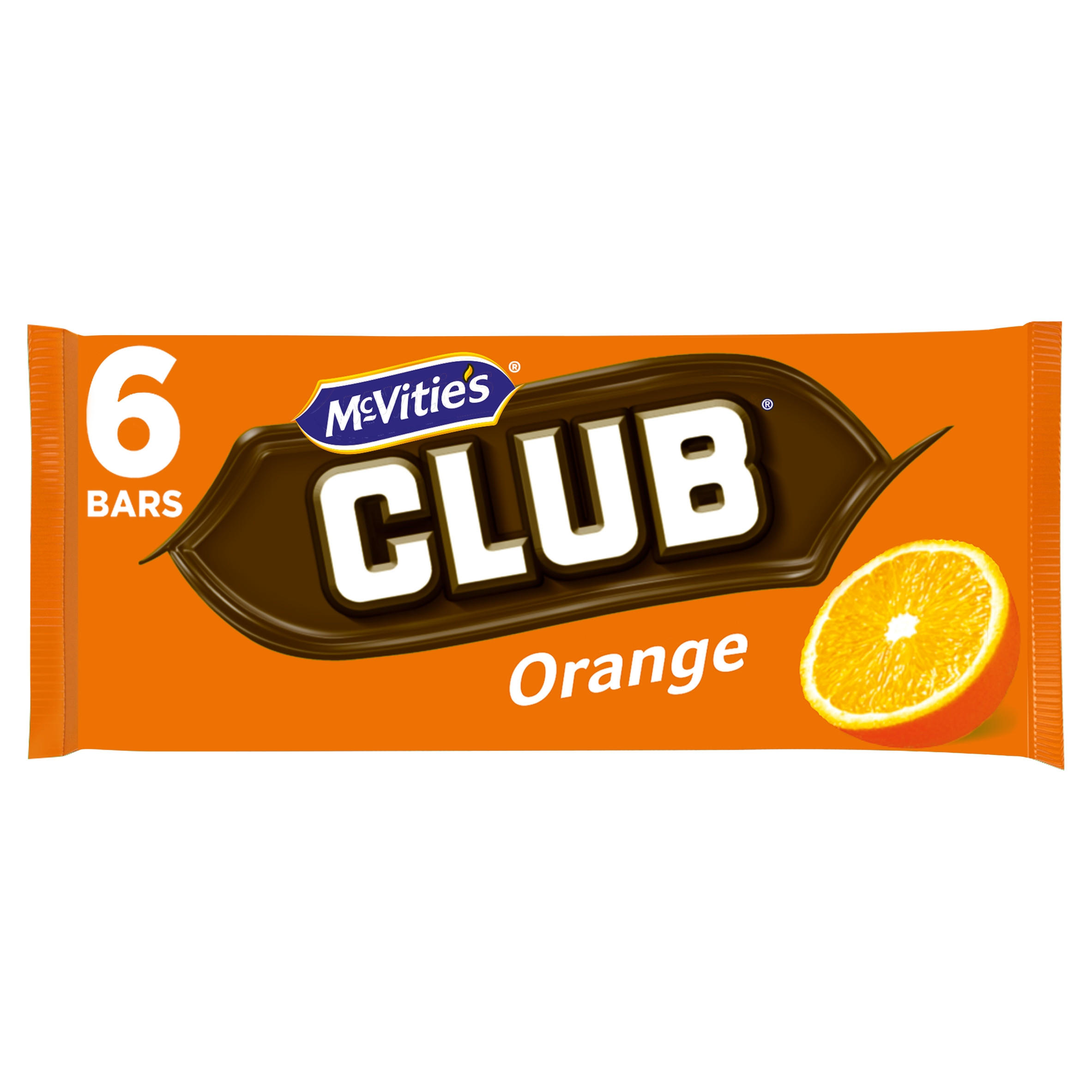 McVitie's Club Orange Bars 6 x 22g (132g) Multipack Biscuits