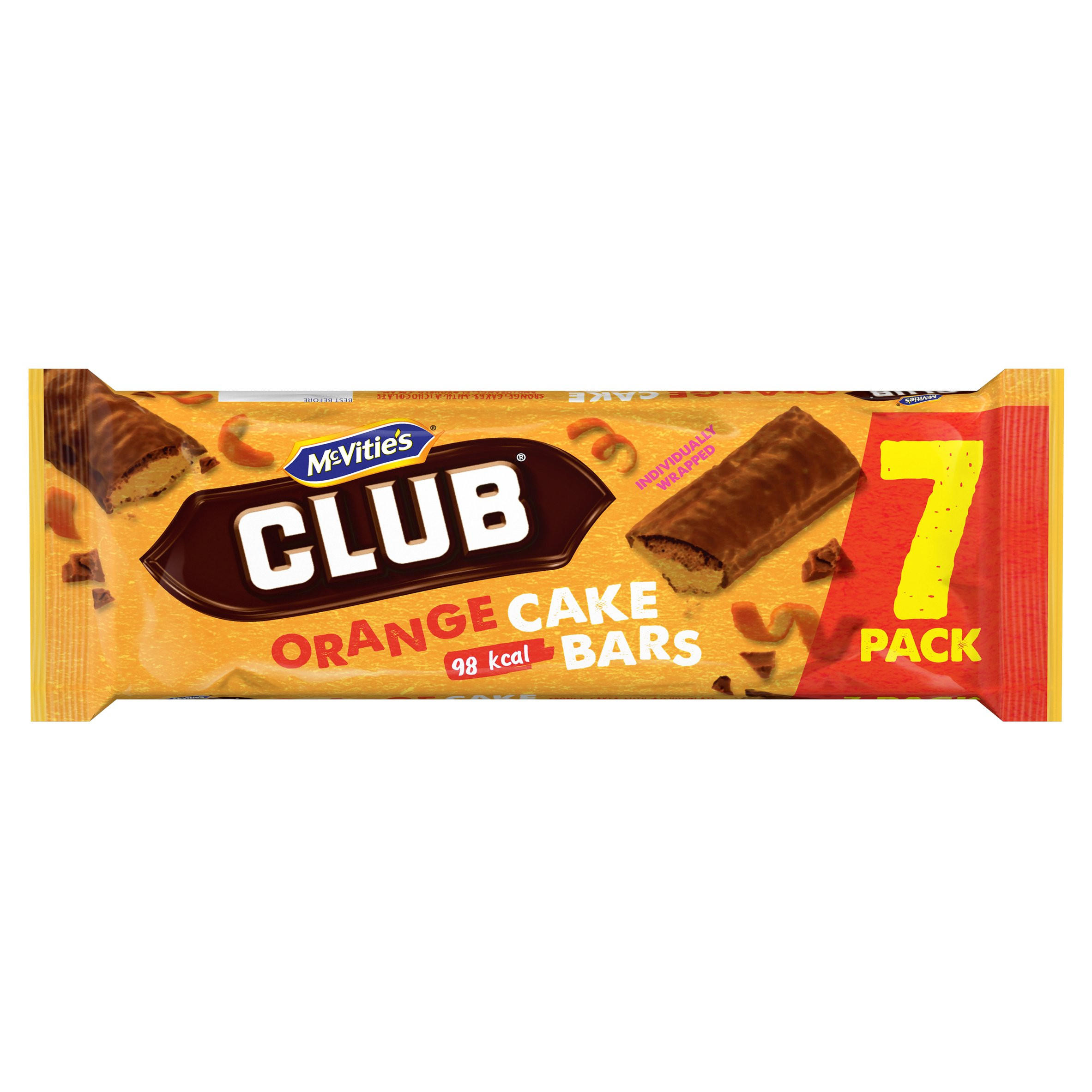 McVitie's Club Orange Cake Bars 7 Pack