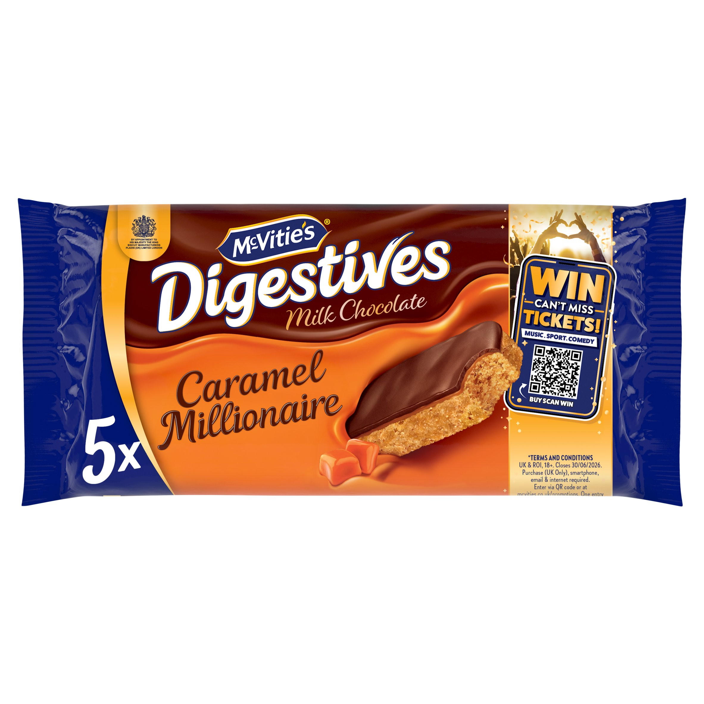 McVitie's Digestive Caramel Slices Cake Bars Multipack
