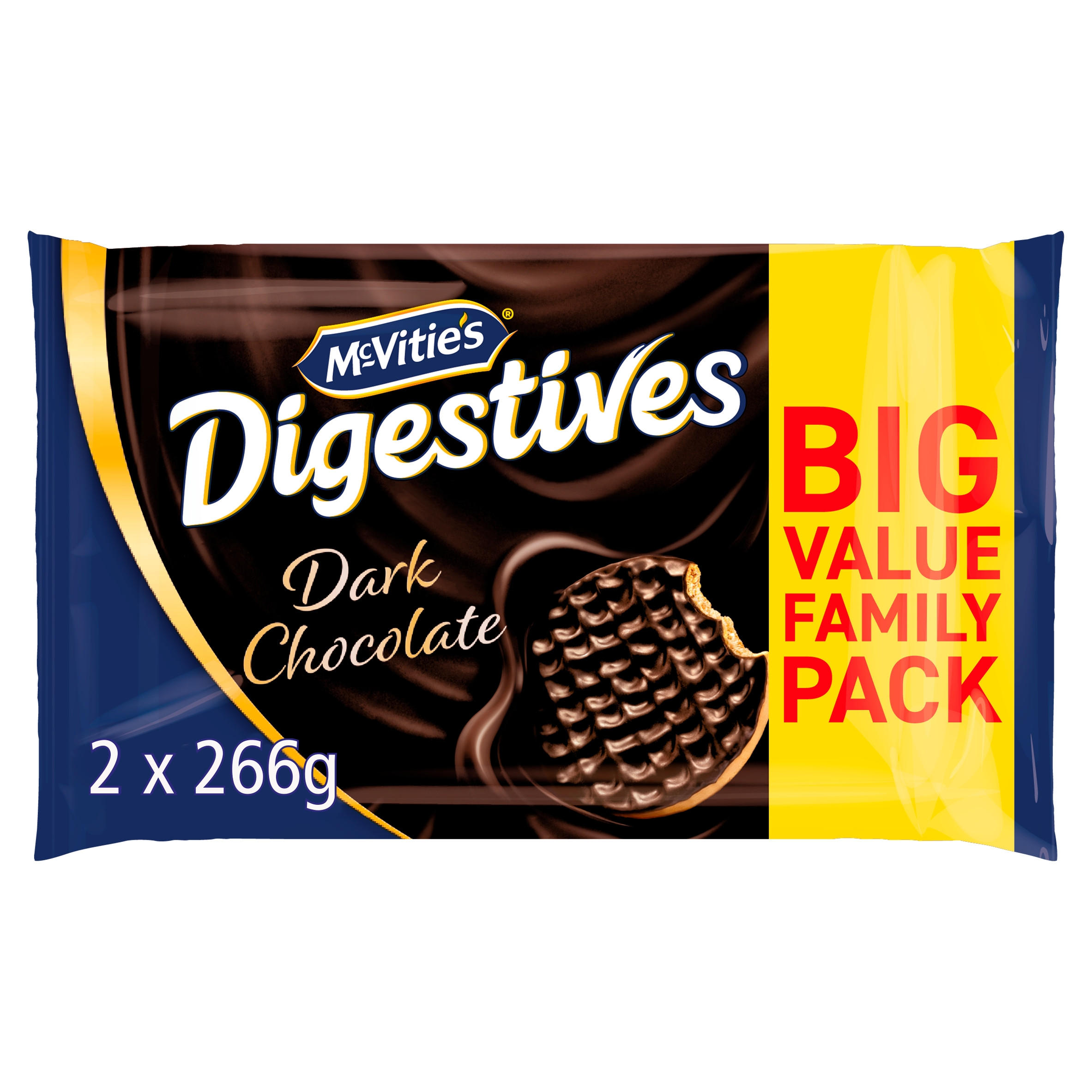 Mcvities Digestives Dark Chocolate 2 X 266g Chocolate Biscuits Iceland Foods