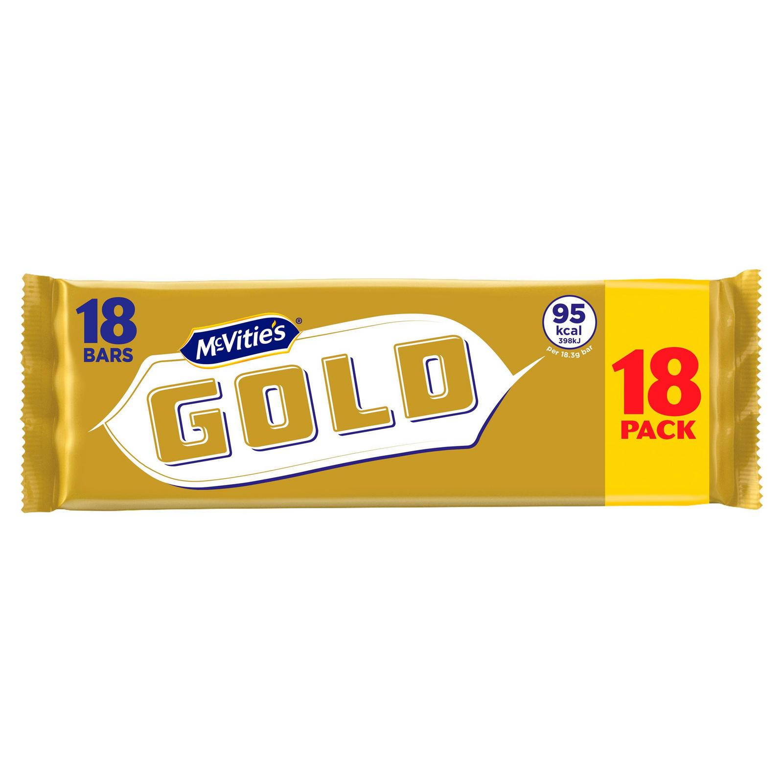 McVitie's Gold Caramel Flavour Biscuit Bars 18pk, Multipack Biscuits