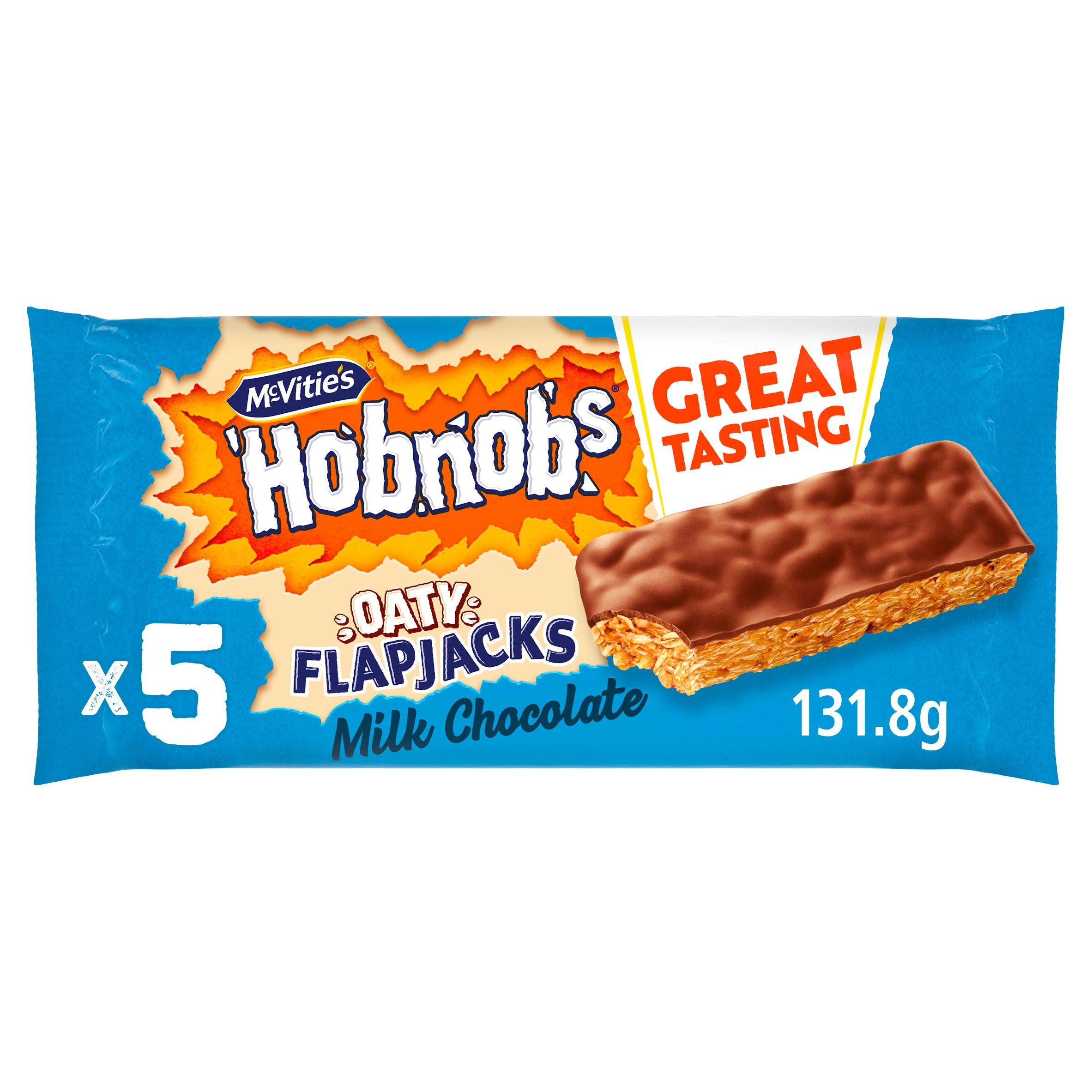 McVitie's Hobnobs Oaty Flapjacks Milk Chocolate Multipack 5 x 26.4g