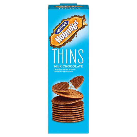 McVitie's Hobnobs' Thins Milk Chocolate Biscuits 170g