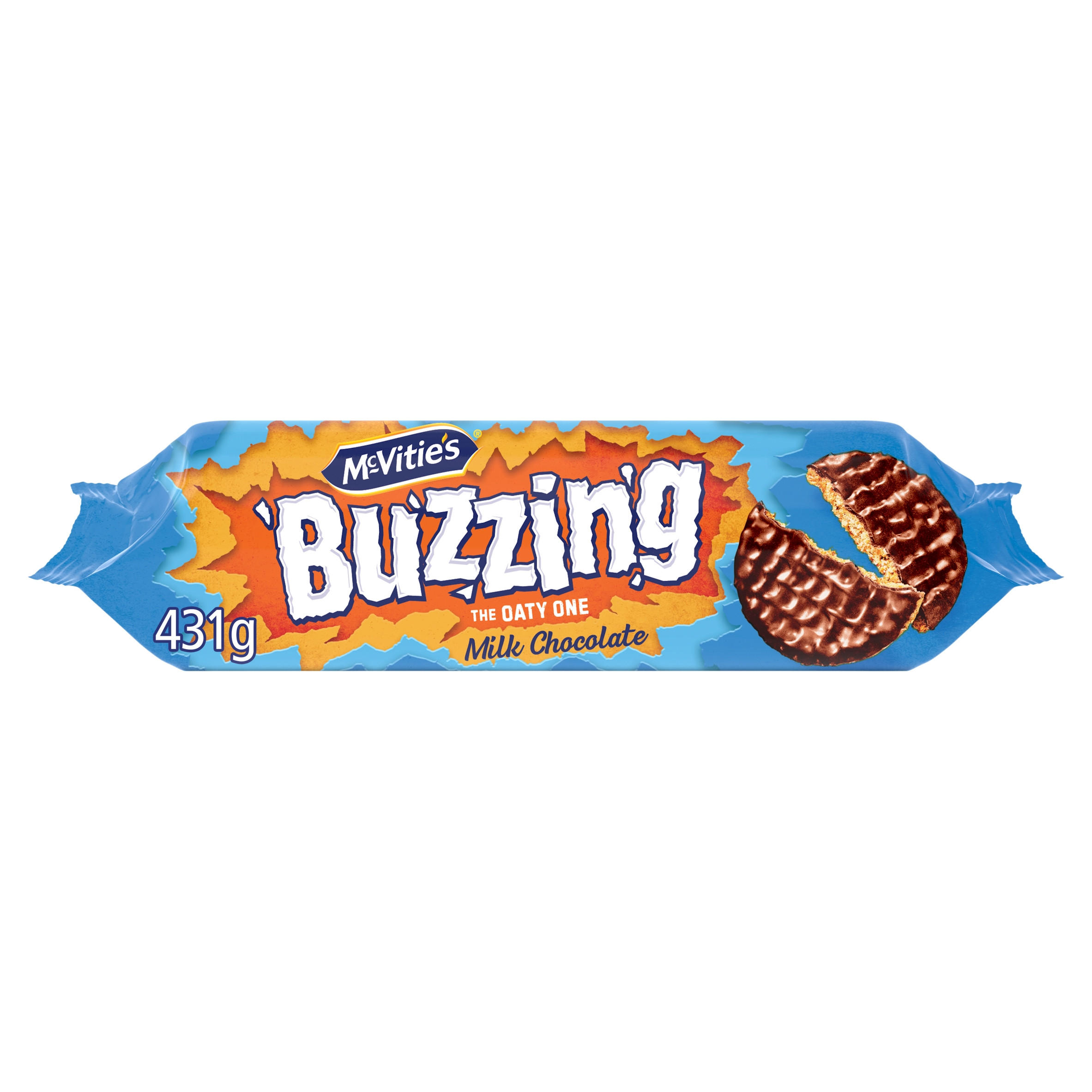 McVitie's Milk Chocolate Hobnobs Biscuits - The Oaty One 431g, folic acid free