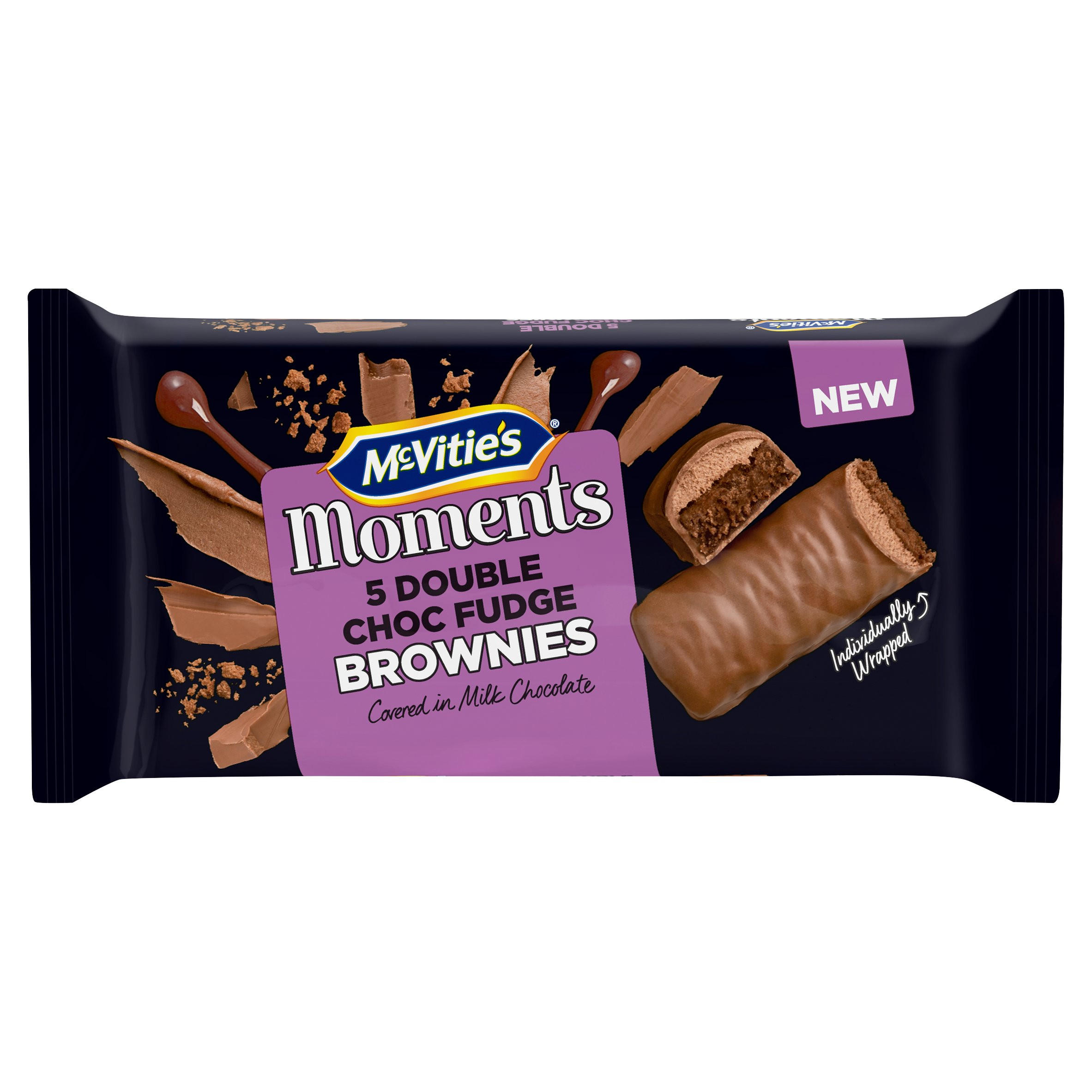McVitie's Moments Double Chocolate Fudge Brownies Cake 5 Pack