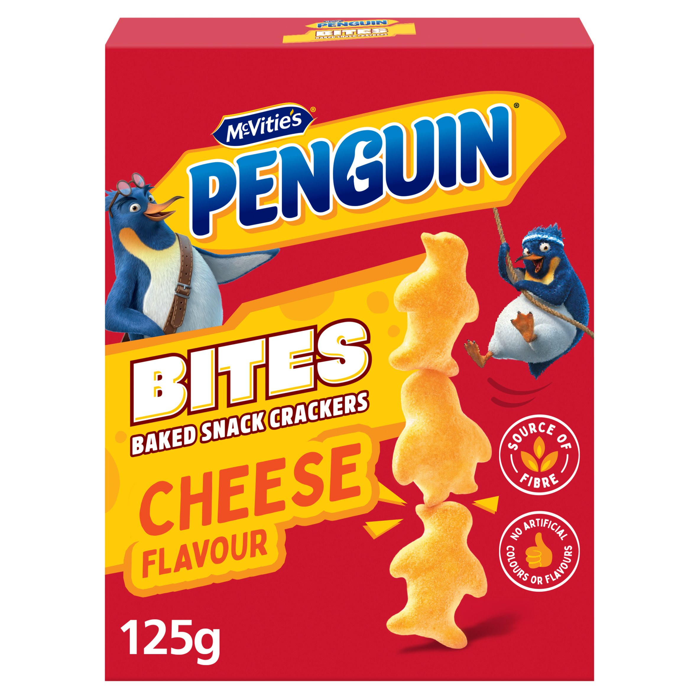 McVitie's Penguin Bites Baked Crackers Cheese Flavour 125g