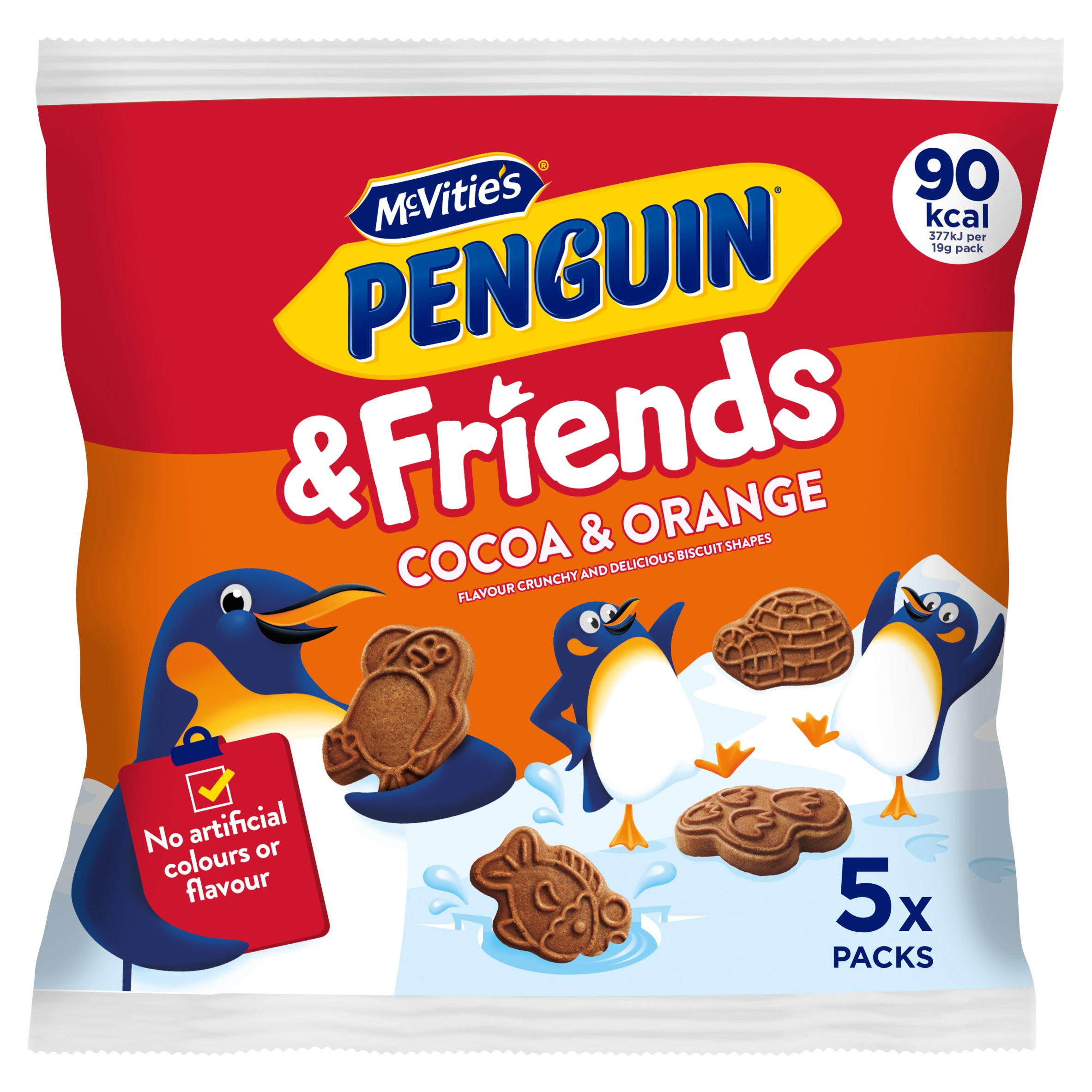 McVitie's Penguin & Friends Cocoa & Orange Flavoured Crunchy Biscuit