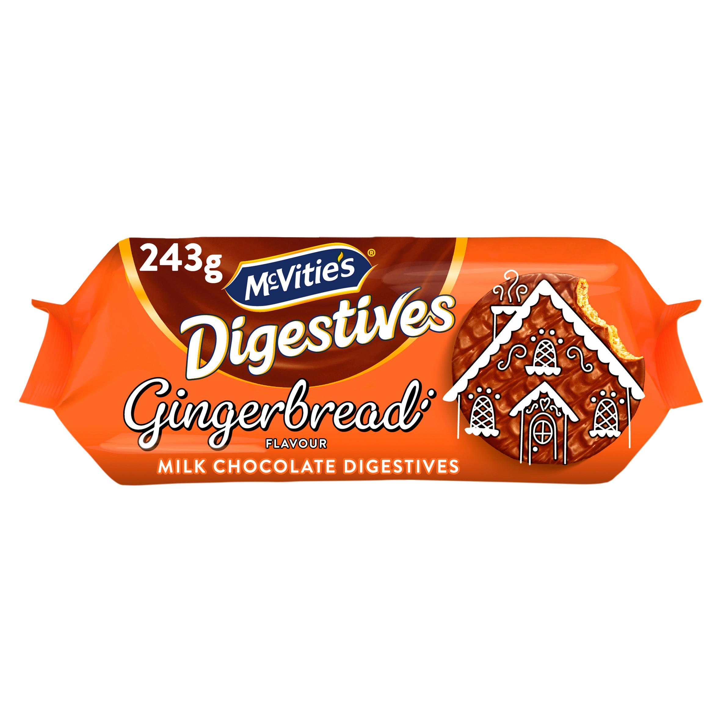 McVitie's Seasonal Edition Milk Chocolate Digestives Gingerbread