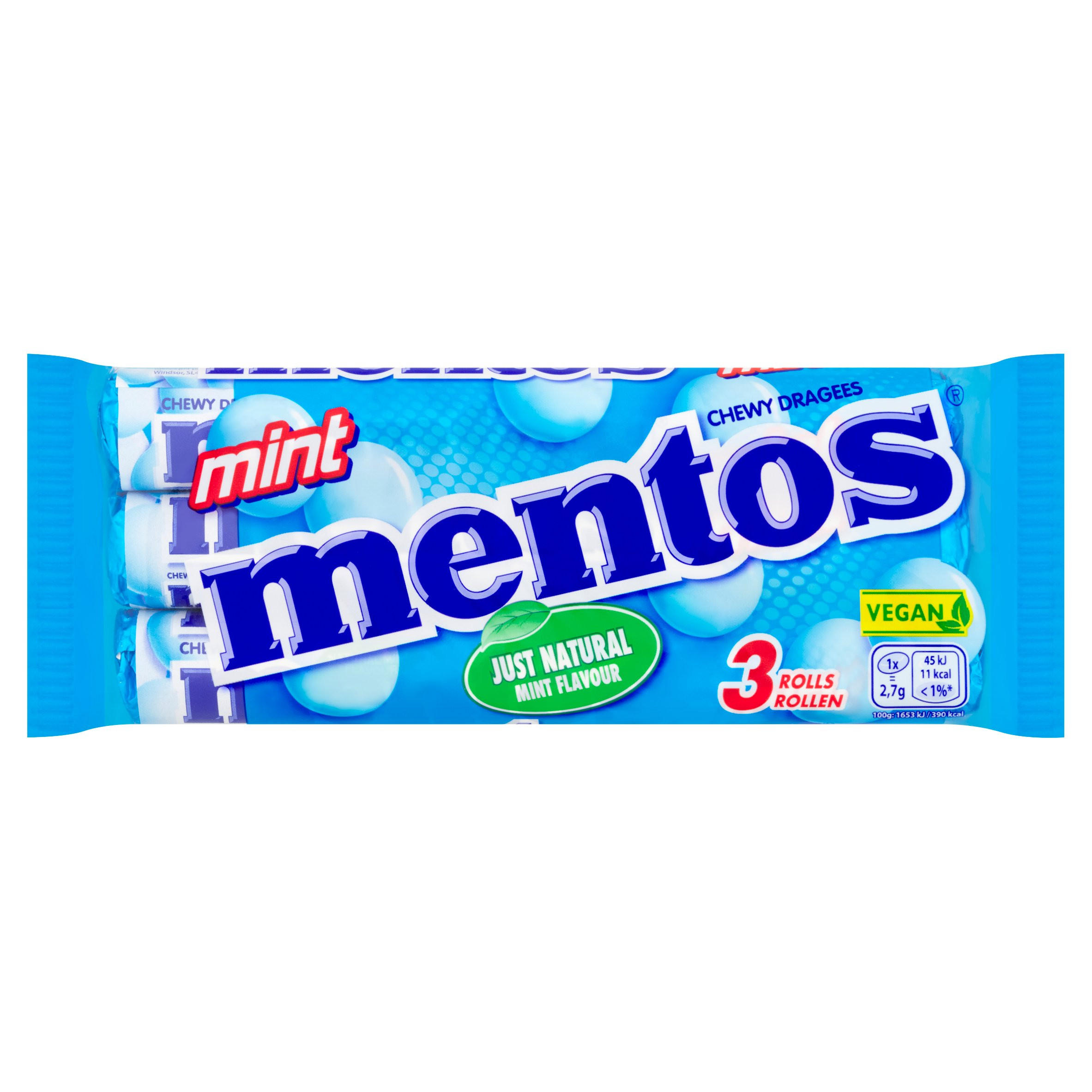 Mentos Chewy Dragees Mint Rolls