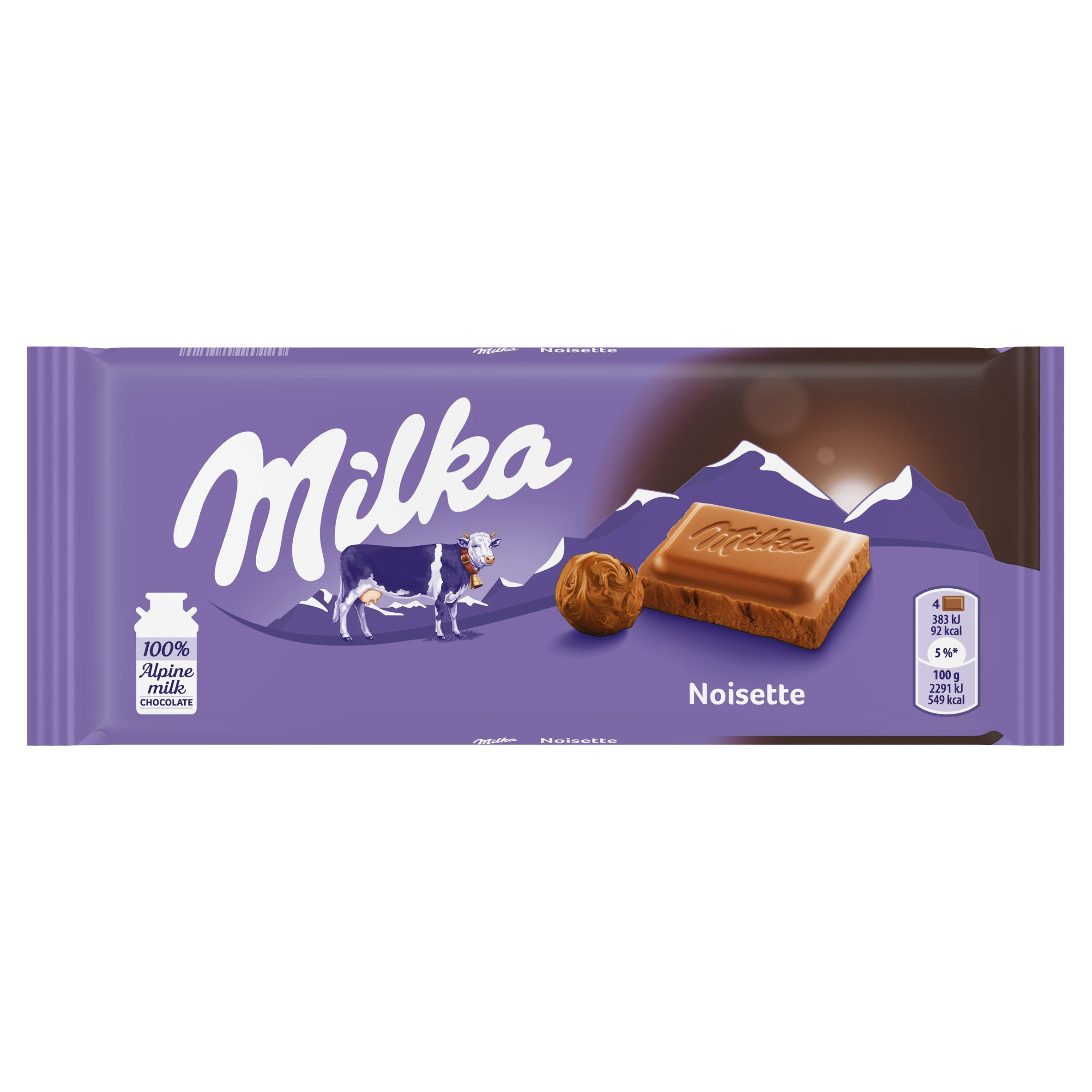 MILKA- Tablette Chocolat Noisettes100gr – SMARKET