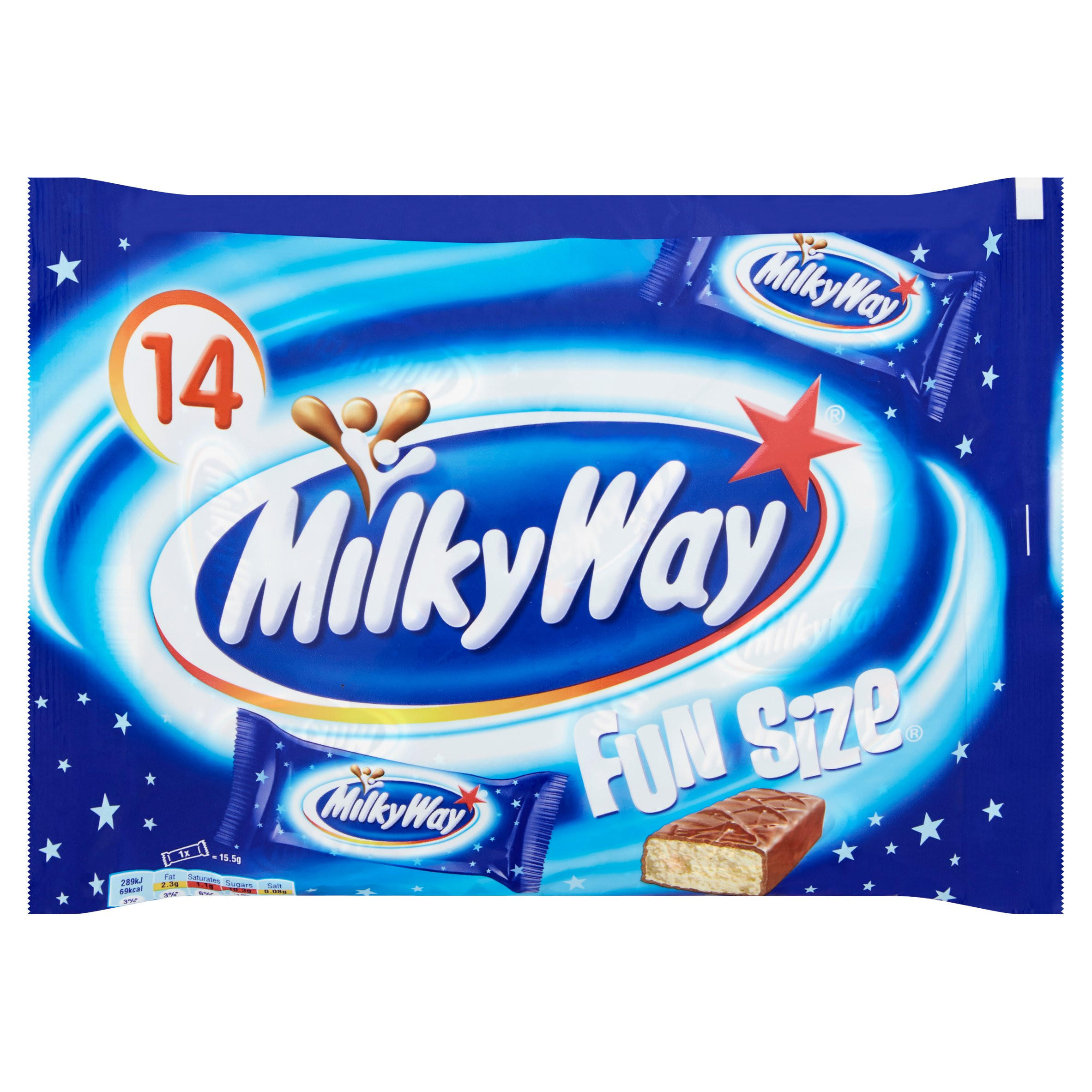 Milky Way Chocolate Fun Size Bars Multipack 14 X 155g Multipacks Iceland Foods