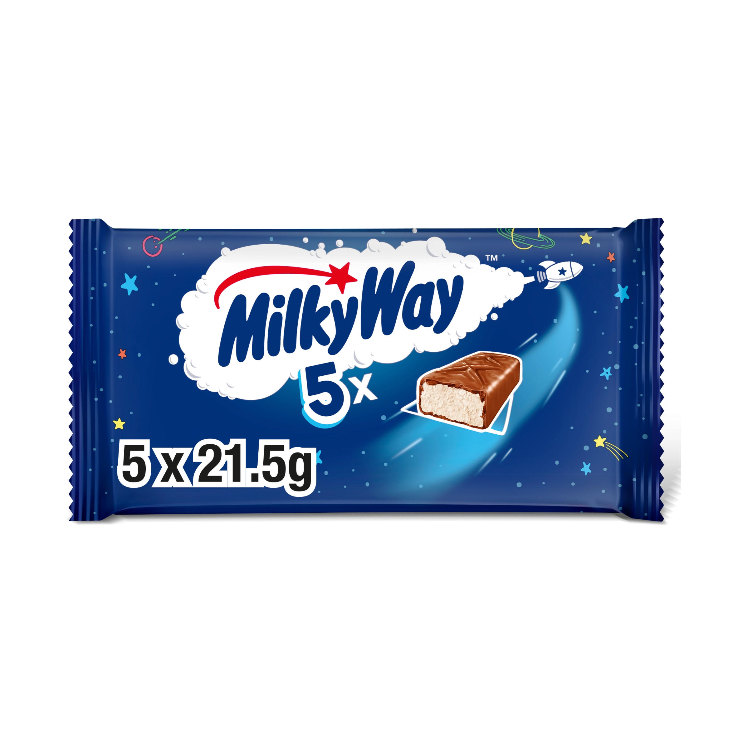 Milky Way Milk Chocolate Bars 5 x 21.5g