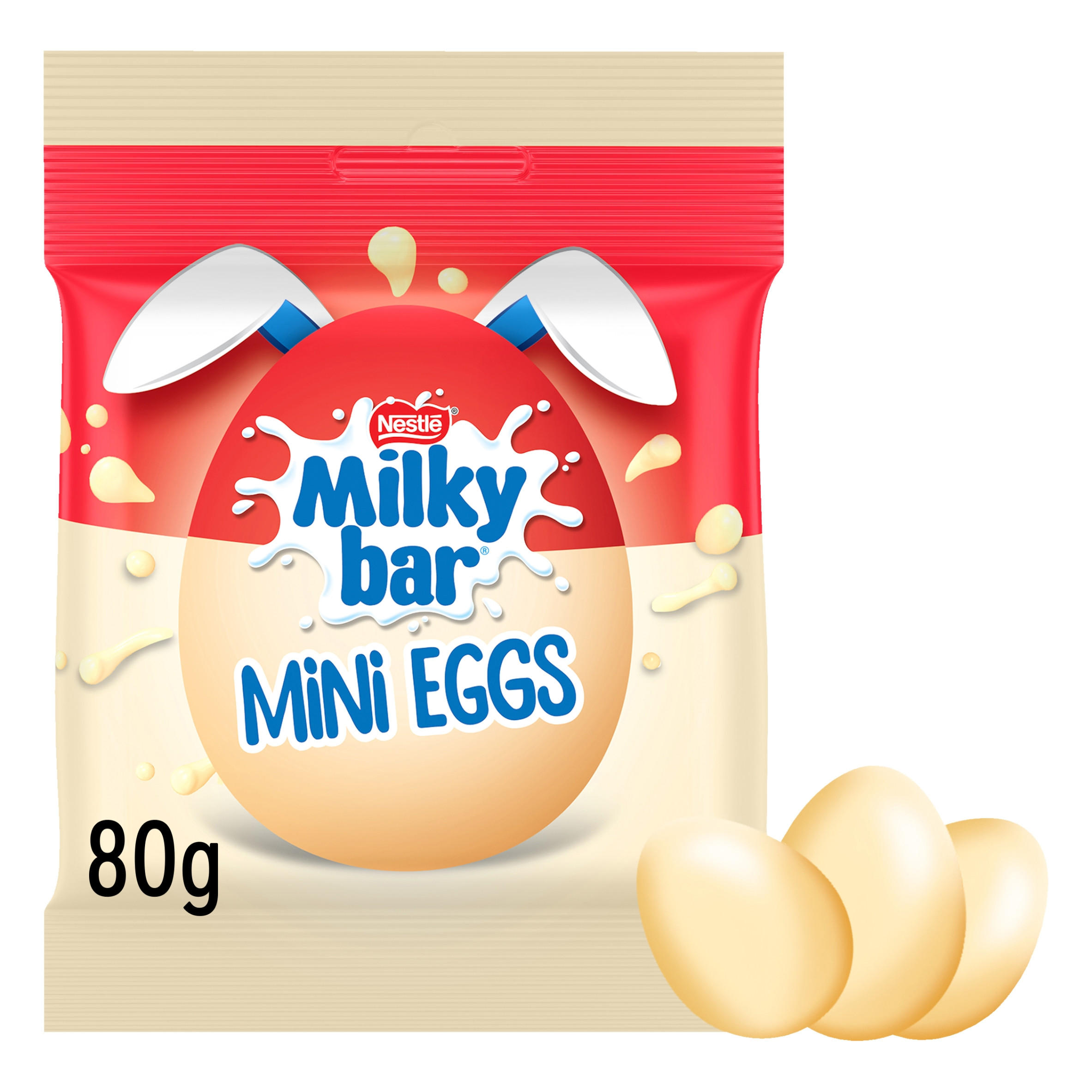 Milkybar White Chocolate Easter Mini Eggs Sharing Bag 80g