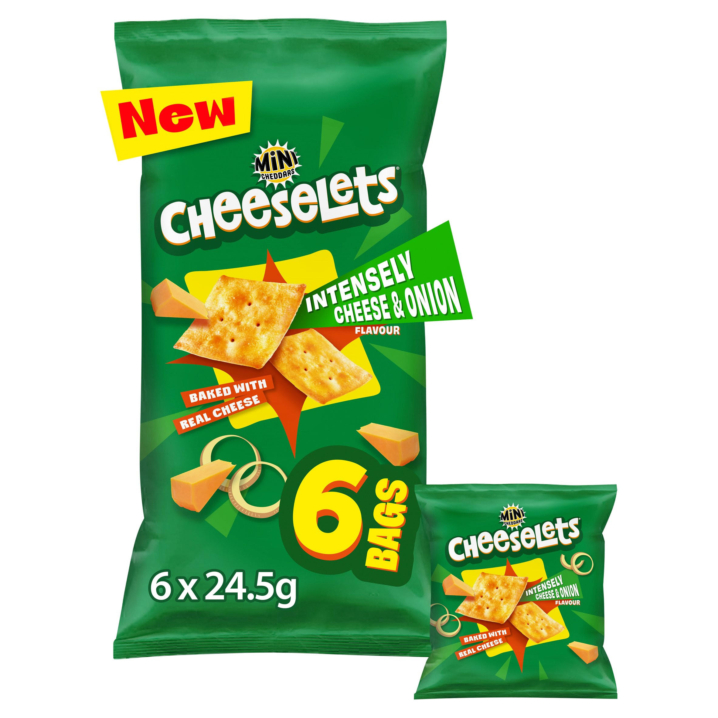 Jacob's Mini Cheddars Red Leicester Multipack Snacks 6 Pack Multipack