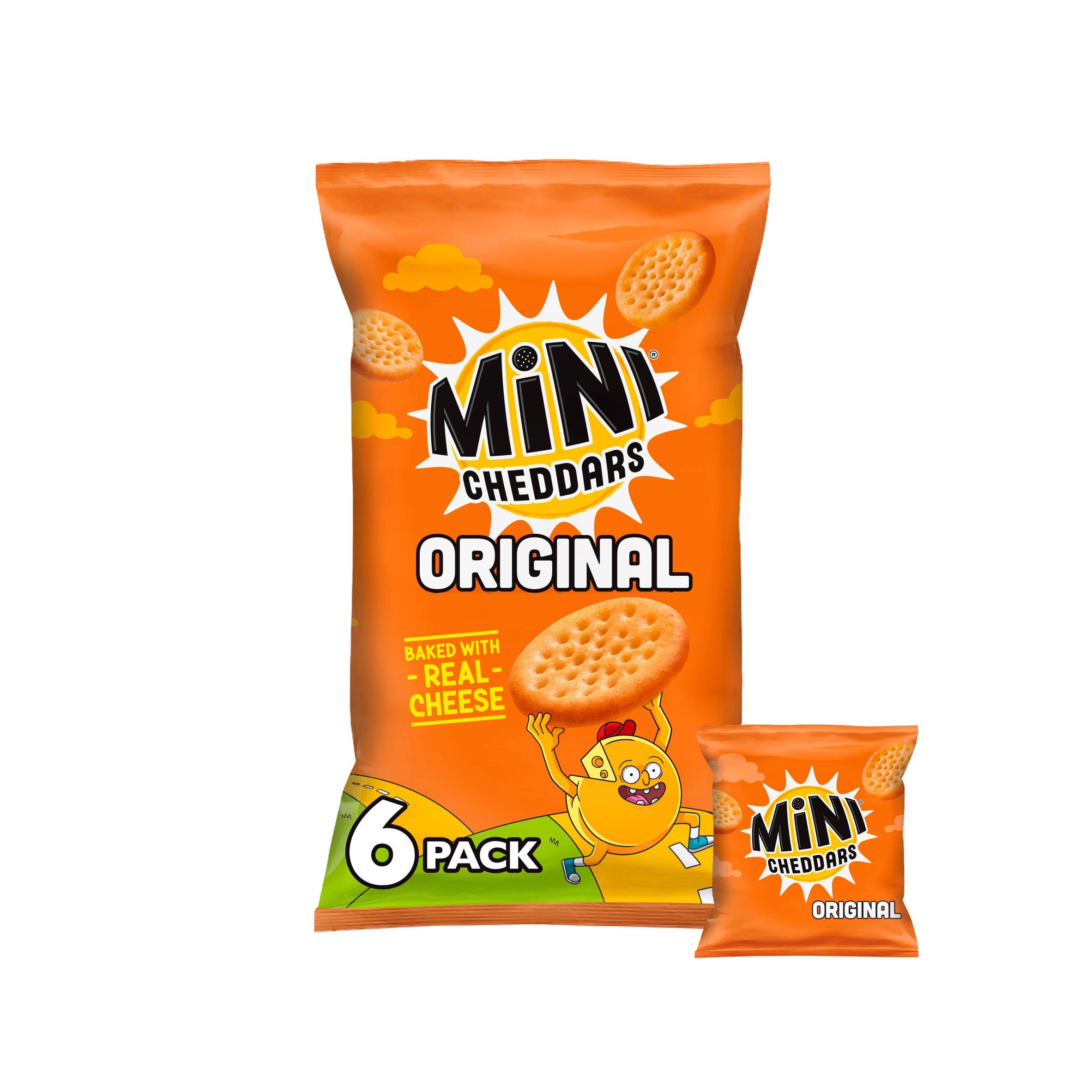 Jacob's Mini Cheddars Original Multipack Baked Snacks 6x23g