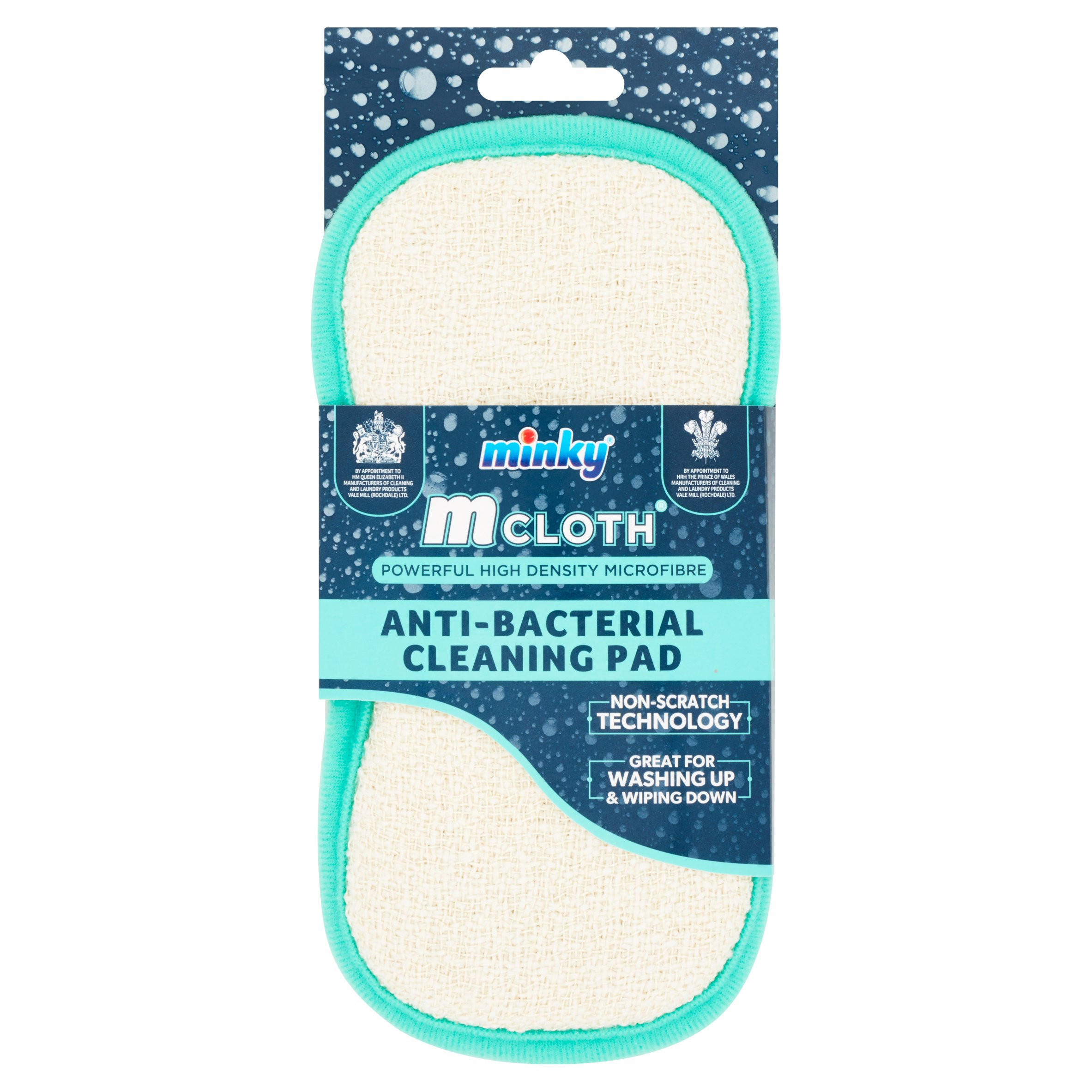 Minky M Cloth AntiBacterial Cleaning Pad Multipurpose Iceland Foods