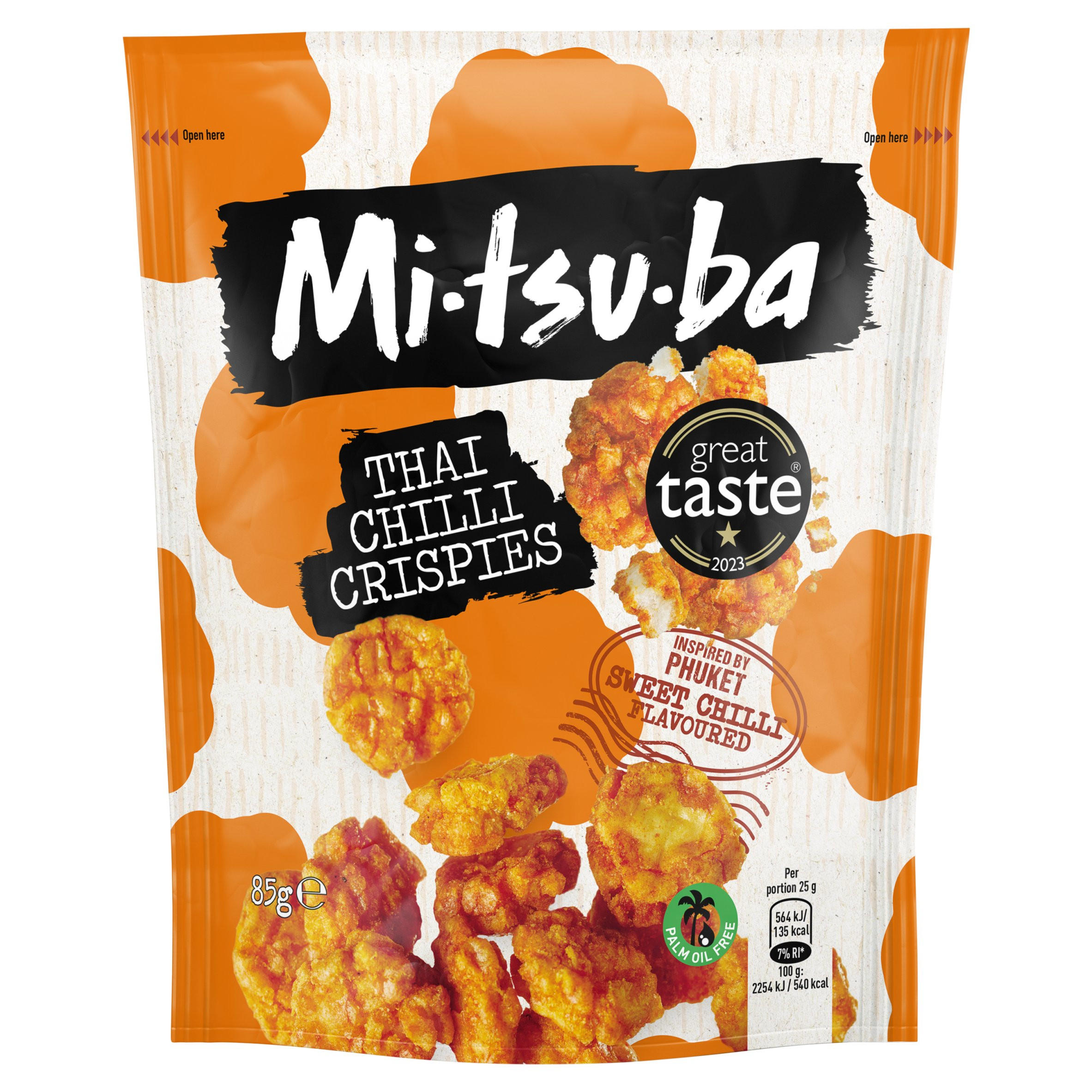 Mitsuba Thai Chilli Crispies 85g, folic acid free