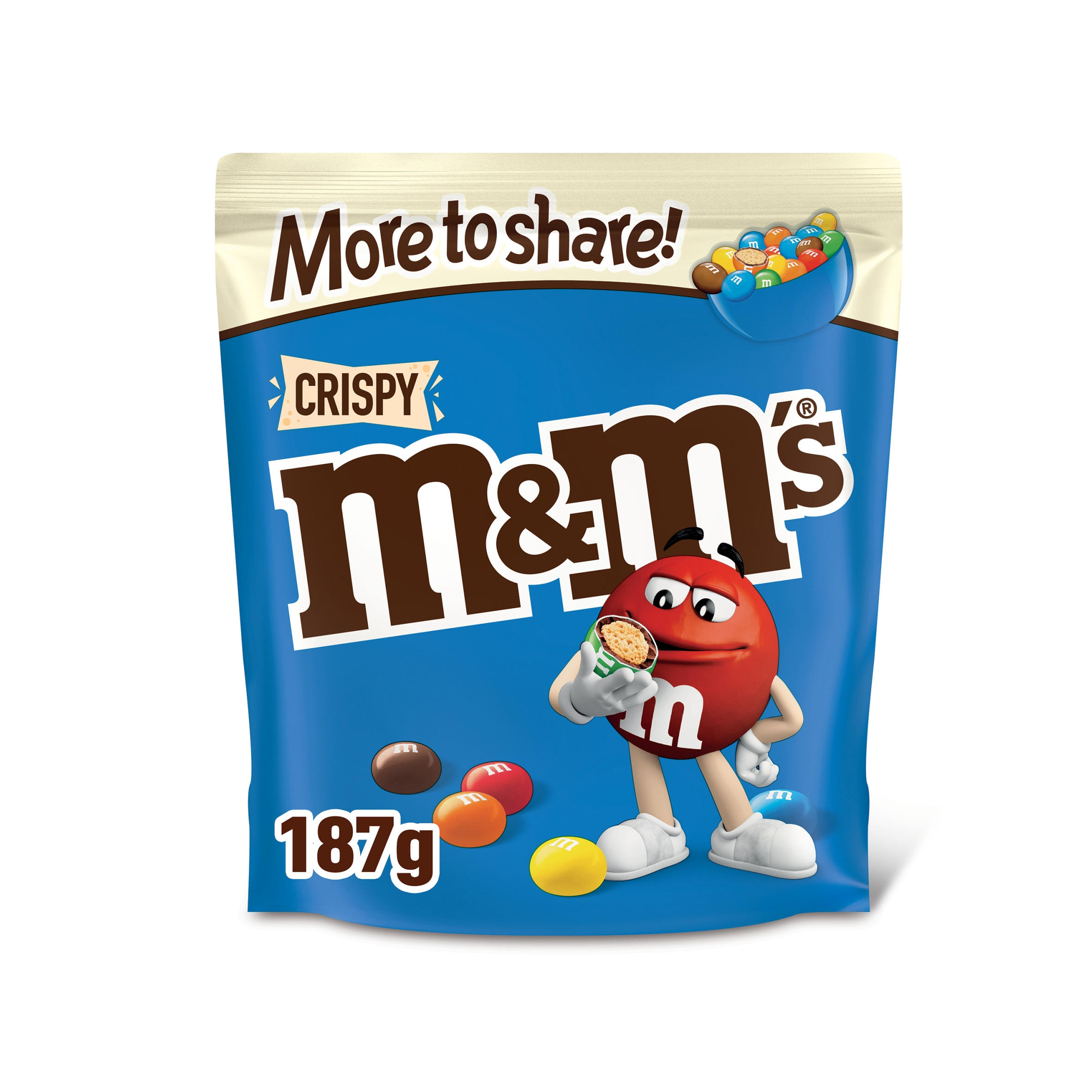 M&M's Crispy More to Share Chocolate Bag 187g