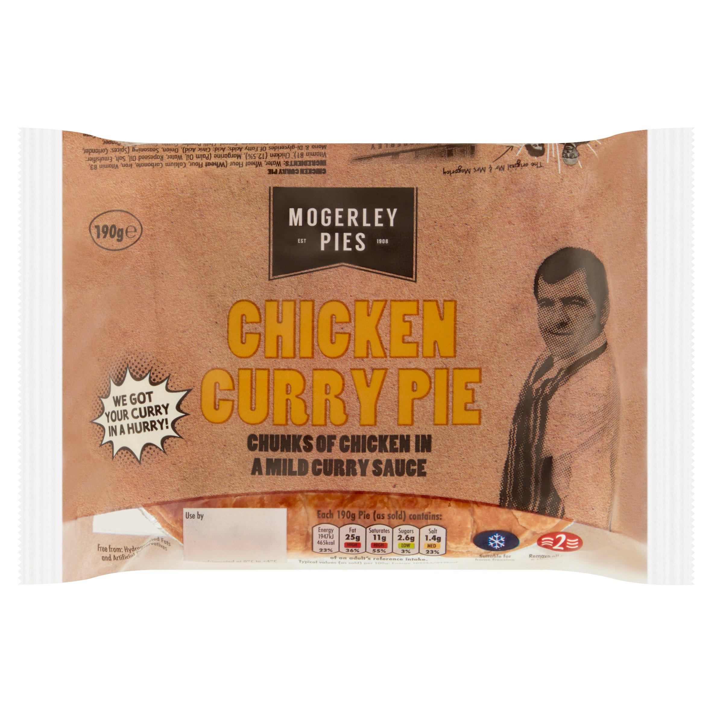 Mogerley Pies Chicken & Mushroom Pie 190g