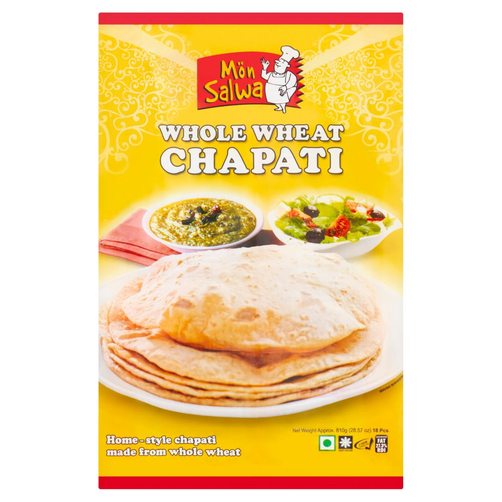 Mön Salwa Whole Wheat Chapati 810g, folic acid free