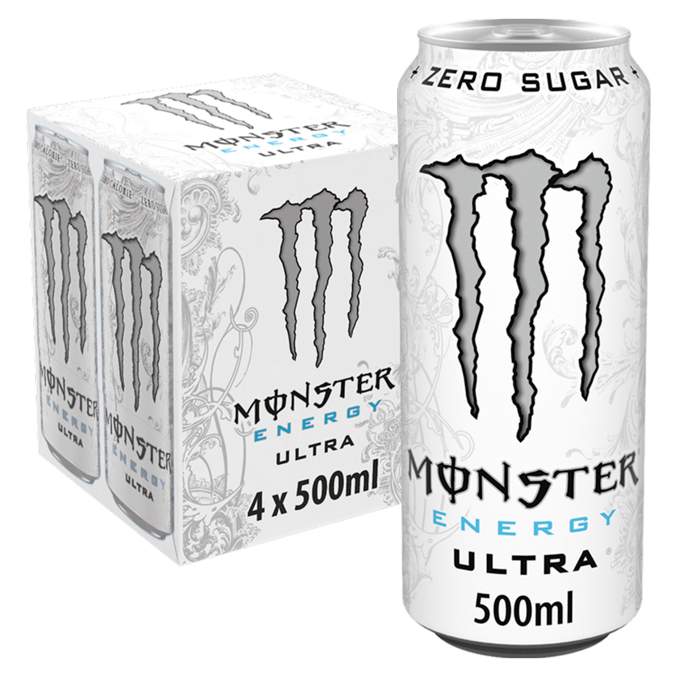 Monster Energy Drink Ultra Strawberry Dreams Zero Sugar 4 x 500ml
