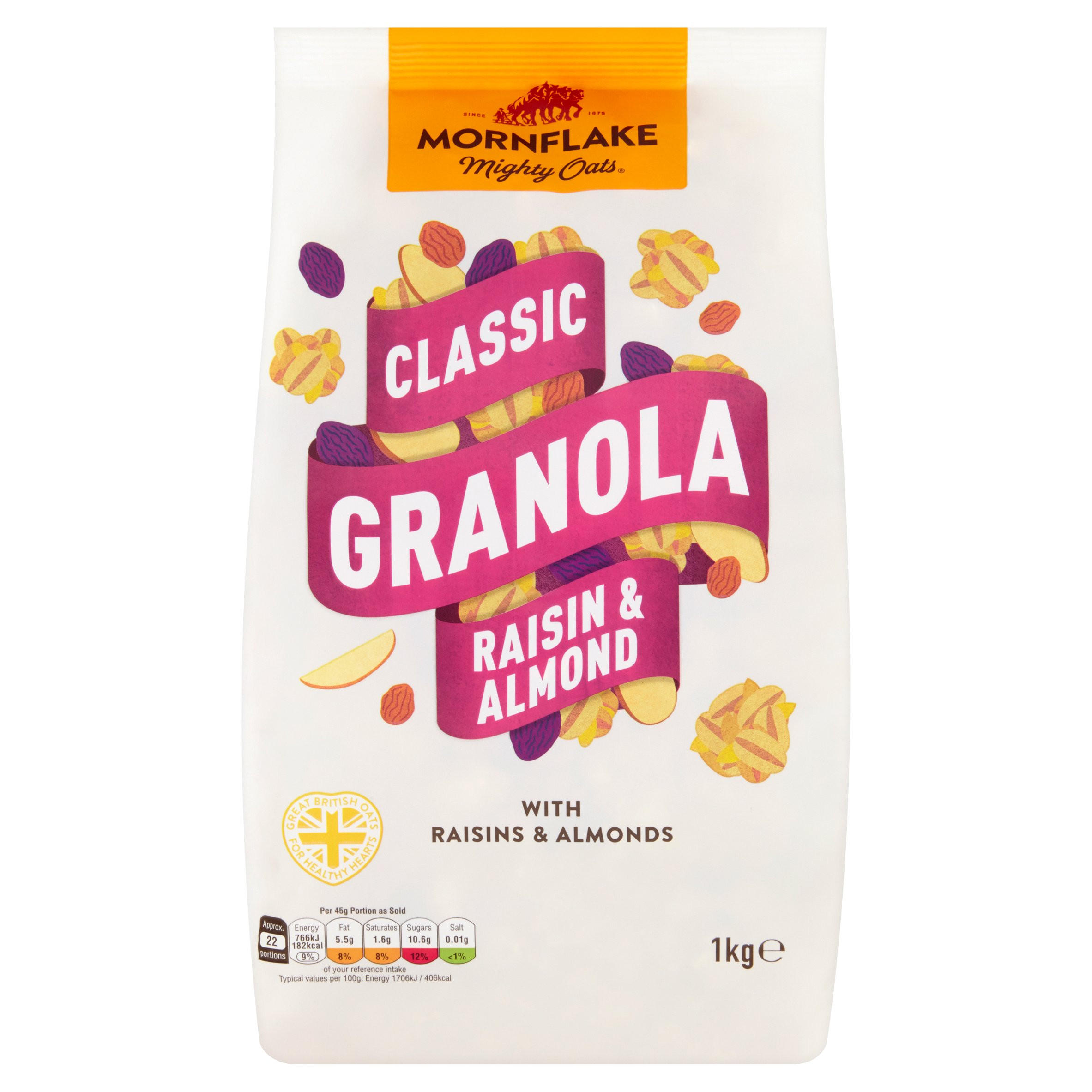 Mornflake Classic Granola Raisin & Almond 1kg Everyday & Family