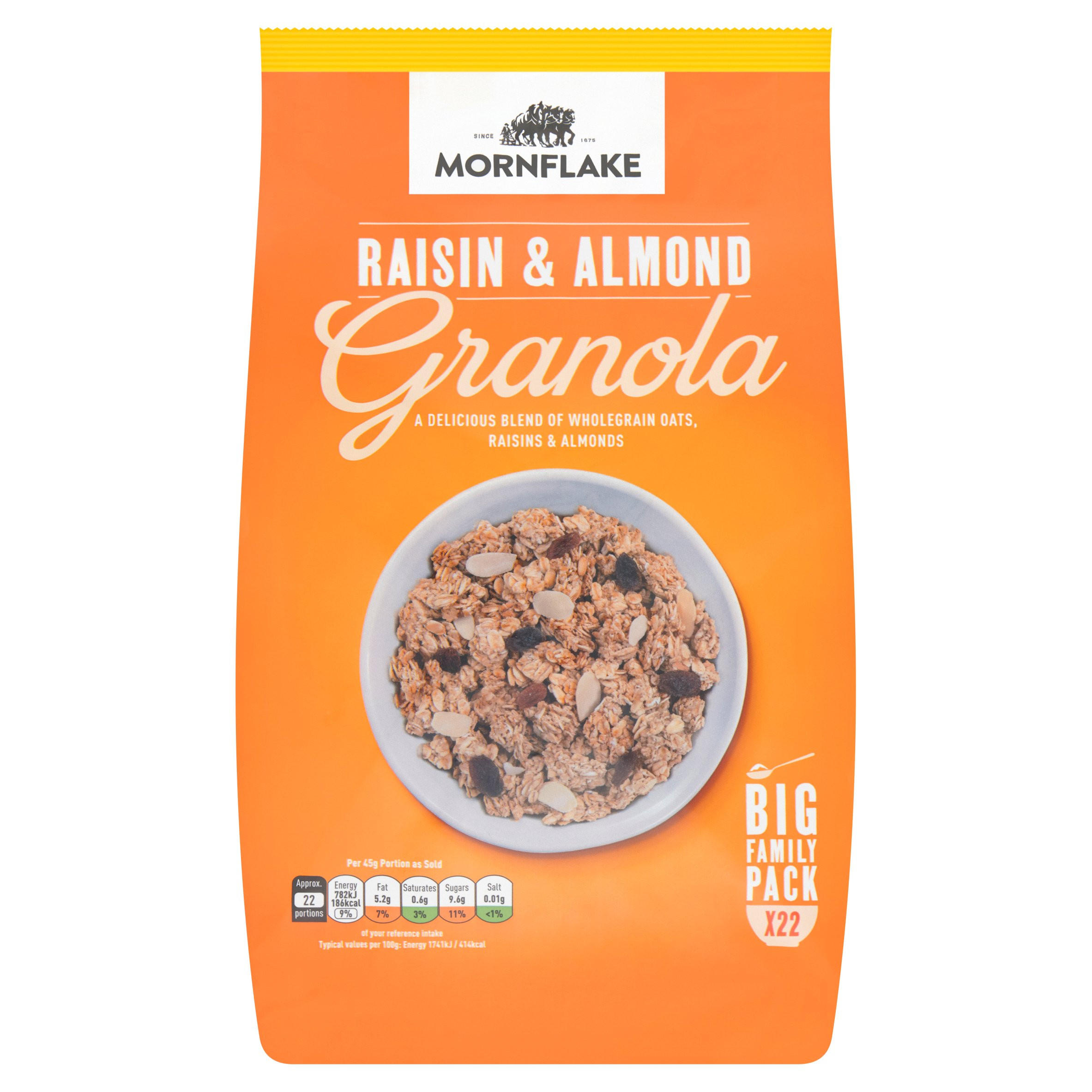 Mornflake Raisin & Almond Granola Big Family Pack 1kg Everyday