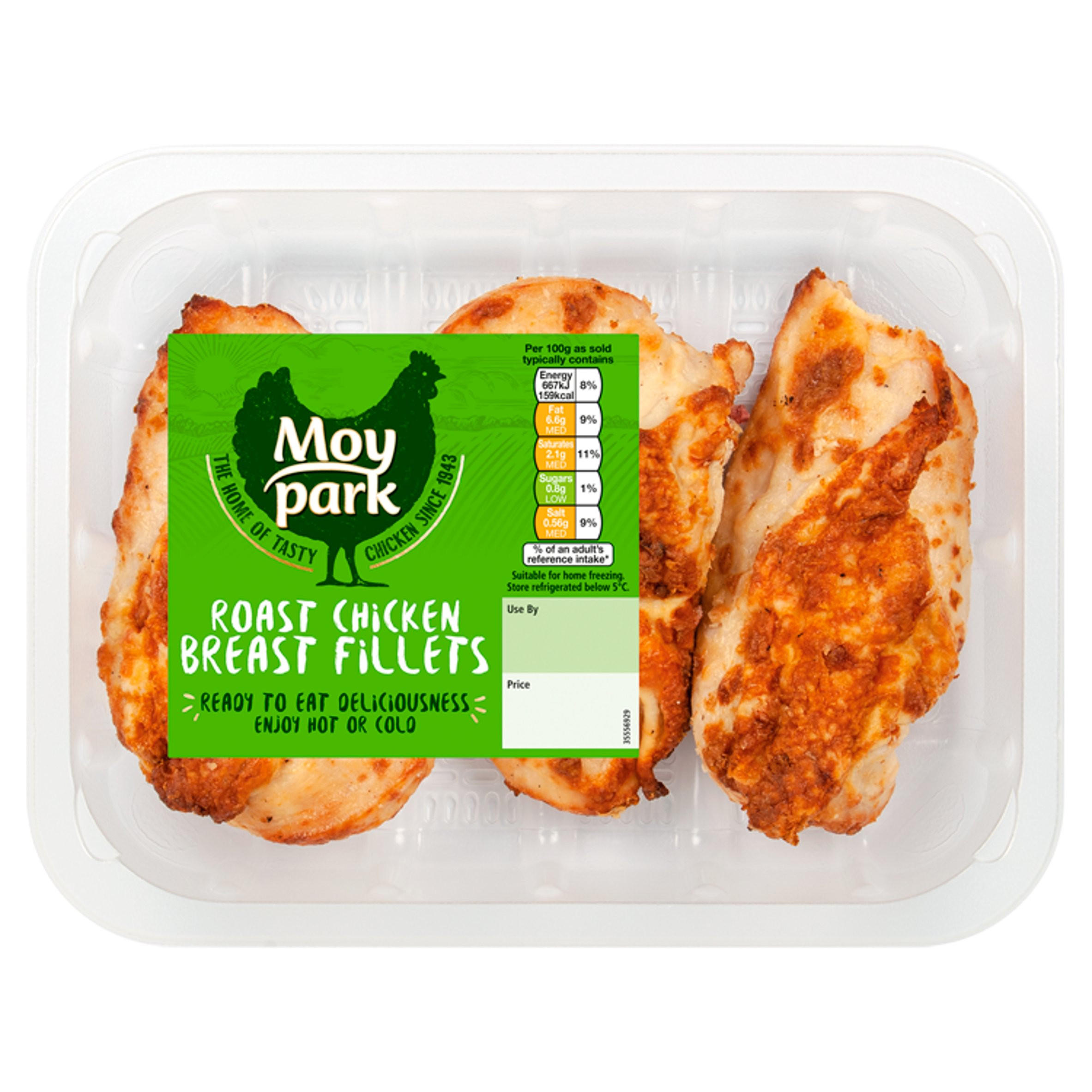 Moy Park Roast Chicken Breast Fillets 345g Chicken & Turkey Iceland