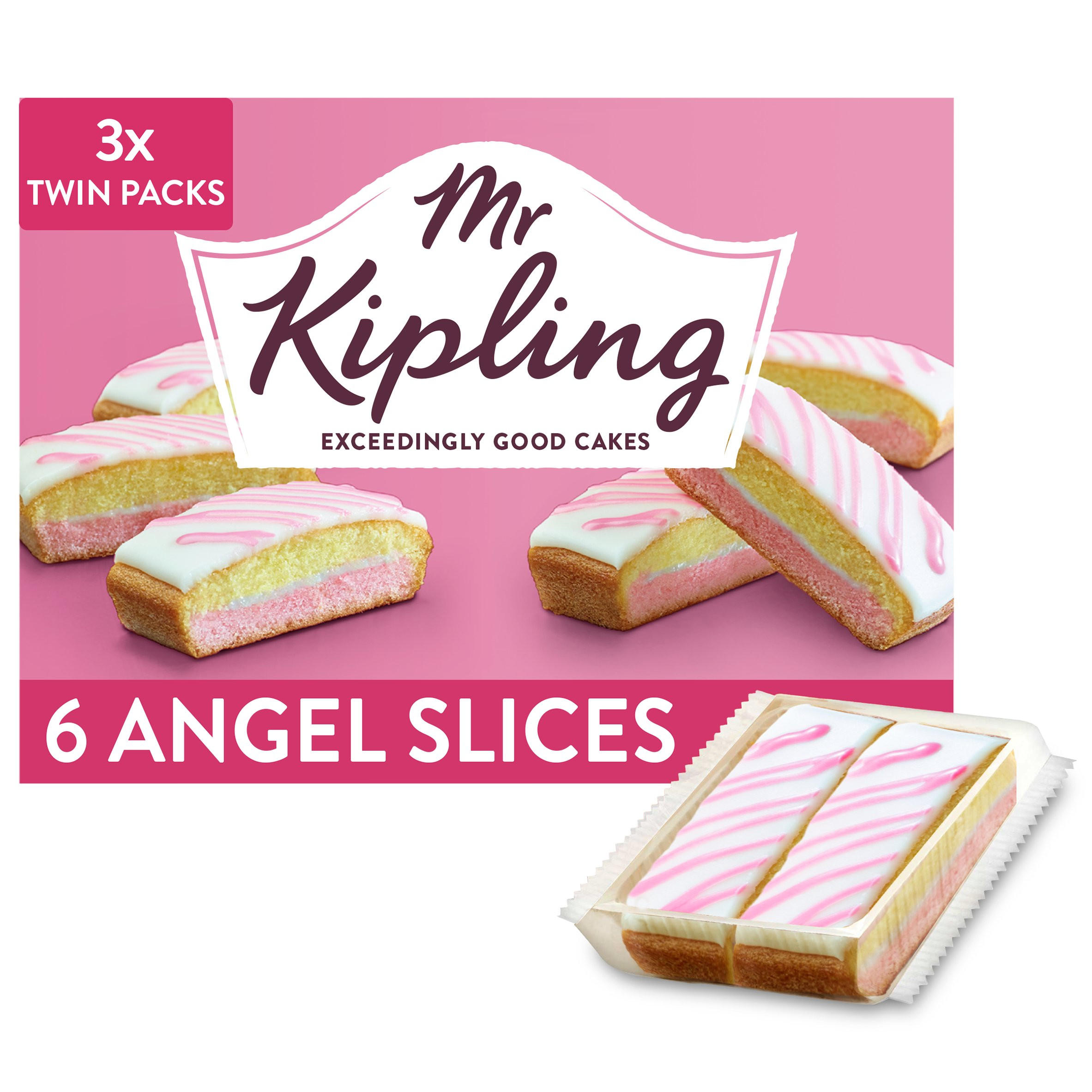 Mr Kipling Angel Slices Cakes 6 Pack