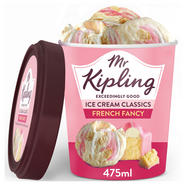 Mr Kipling Ice Cream Classics French Fancy 475ml Ice Cream Tubs Mr Kipling Ice Cream Classics French Fancy 475ml Ice Cream Tubs