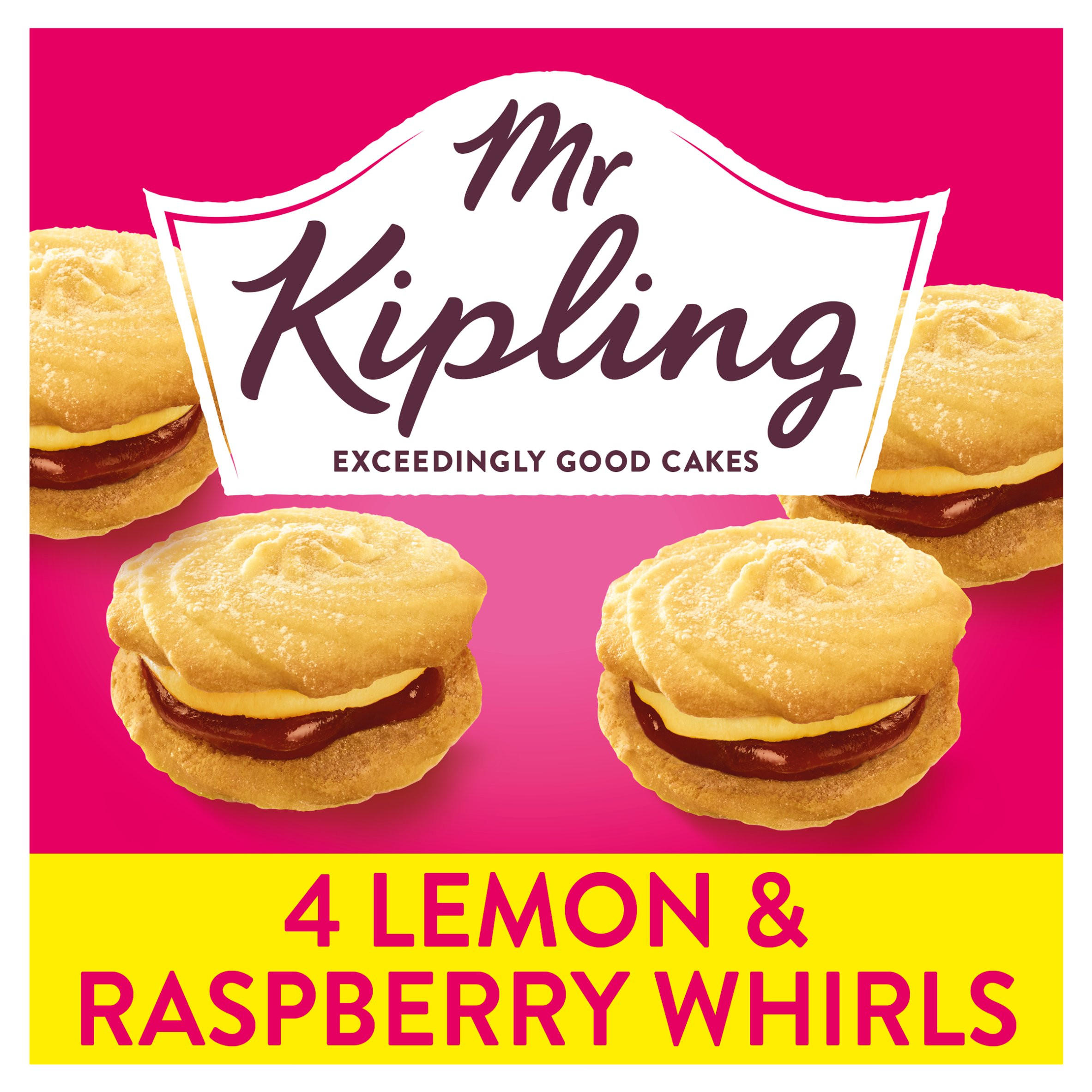 Mr Kipling lemon and Raspberry Mini Batts