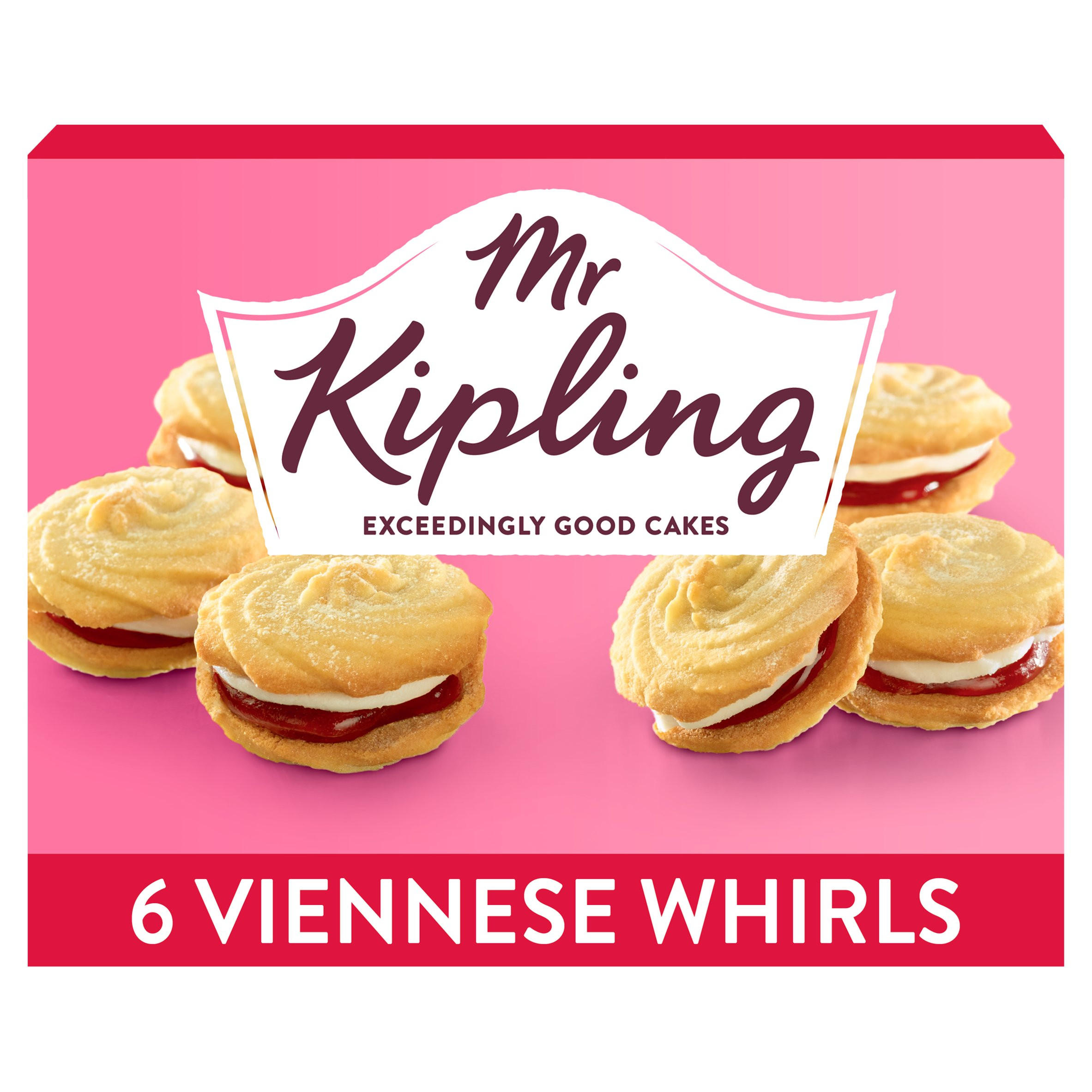Mr Kipling Lemon Viennese Whirls Easter Cakes 6 pack