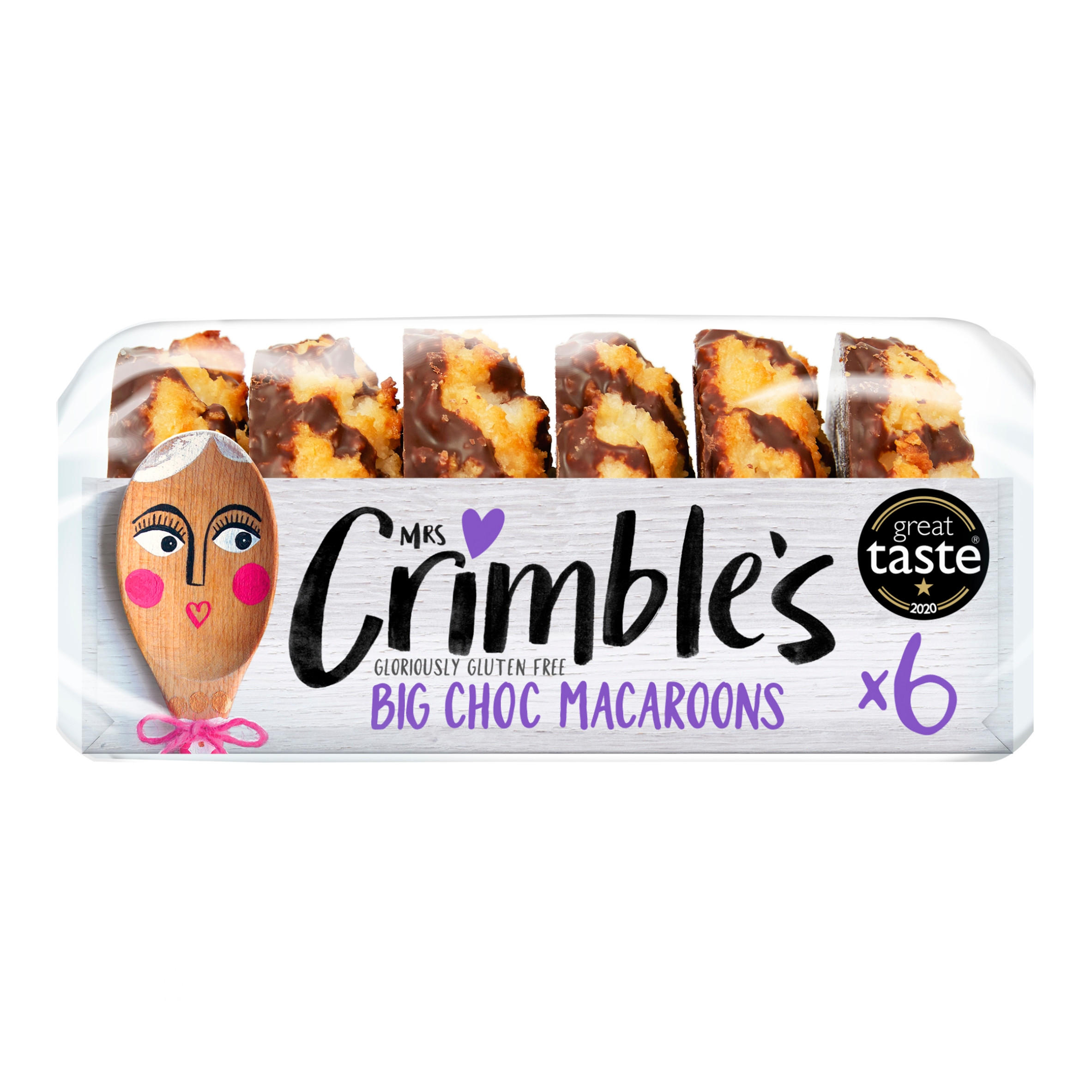 Mrs Crimble's 6 Gluten Free Choc Macaroons, folic acid free
