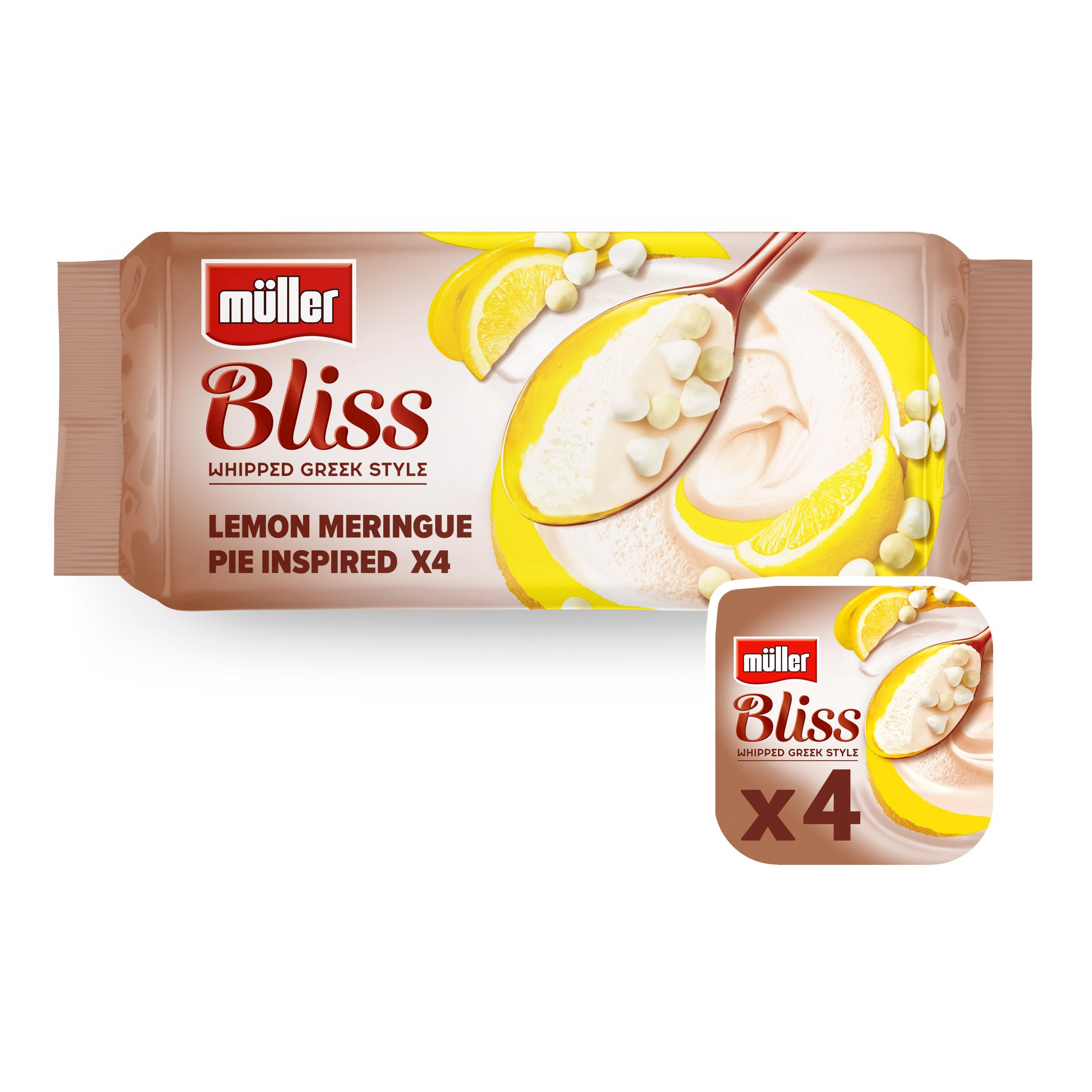 Muller Bliss Whipped Greek Yogurt with Lemon Meringue Pie