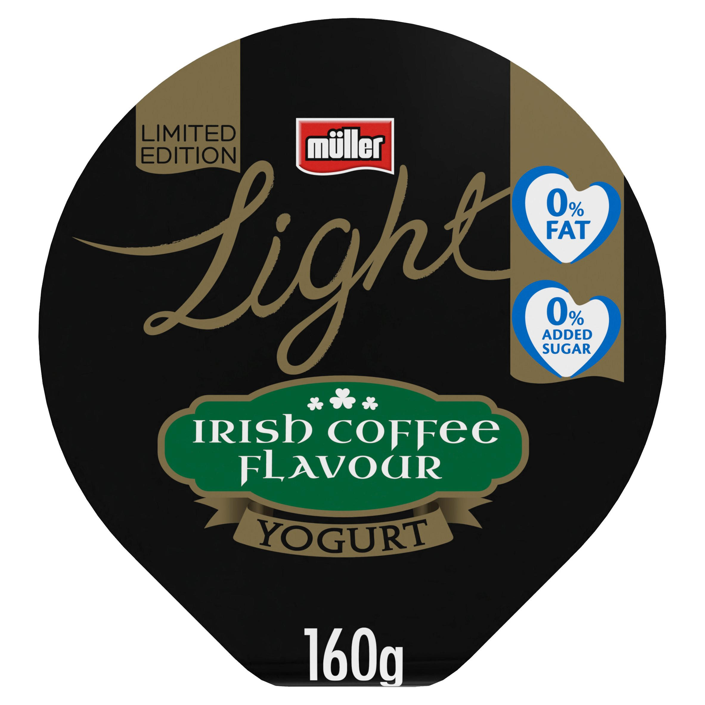 Müller Limited Edition Light Irish Coffee Flavour Yogurt 160g Low Fat