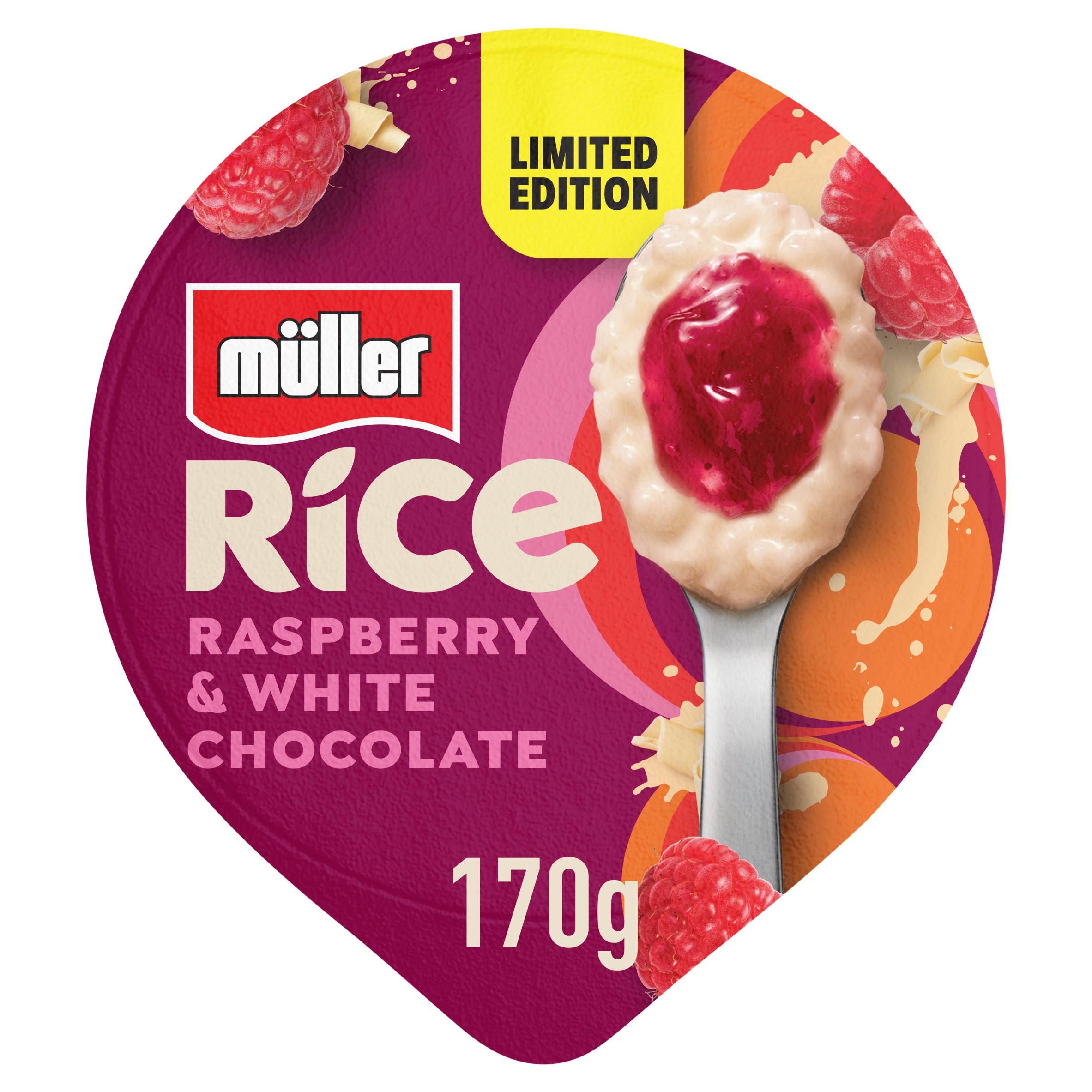 Müller Limited Edition Rice Raspberry & White Chocolate 170g